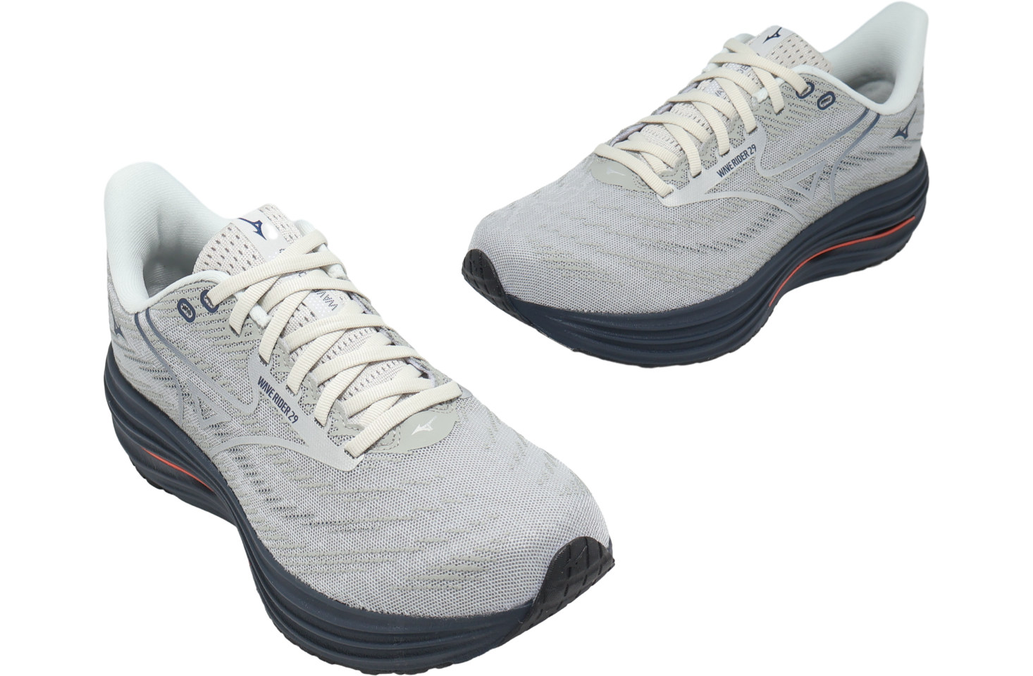 Mizuno Wave Rider 29 Super Wide Gray / Navy - Jan 2026