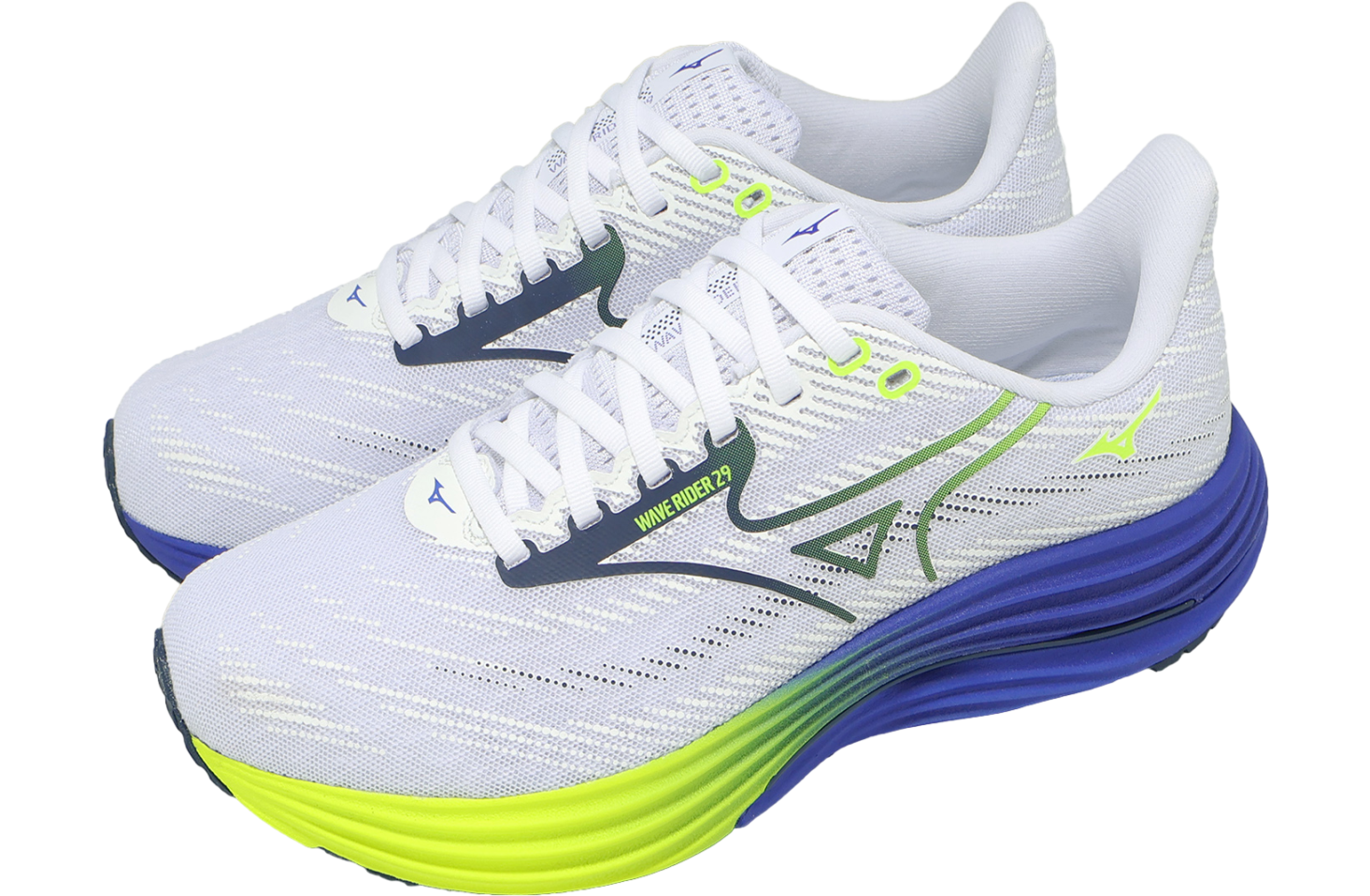 Mizuno Wave Rider 29 Super Wide White / Blue