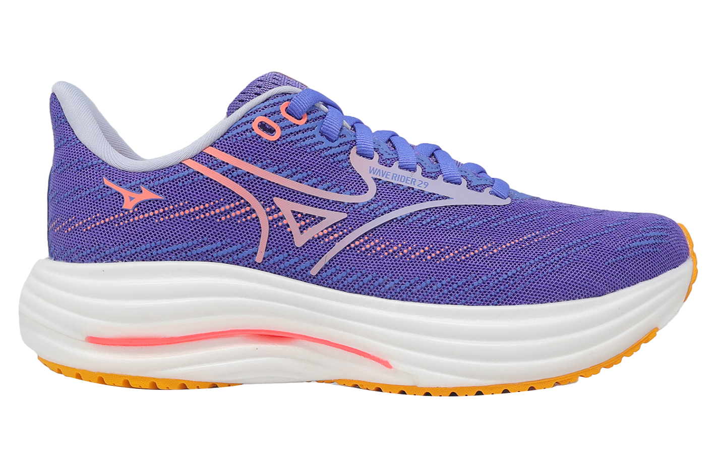 ★本日終了7/20 21時迄★MIZUNO GlobalElite GTrue Mizuno Wave Rider 29 Super Wide WMNS Purple / White - Aug