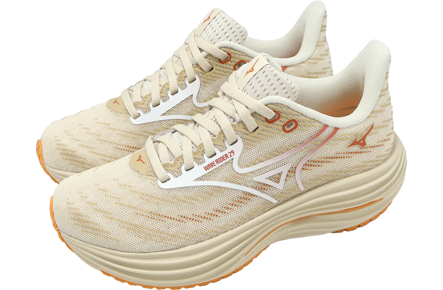 Mizuno Wave Rider 29 WMNS Beige / Red
