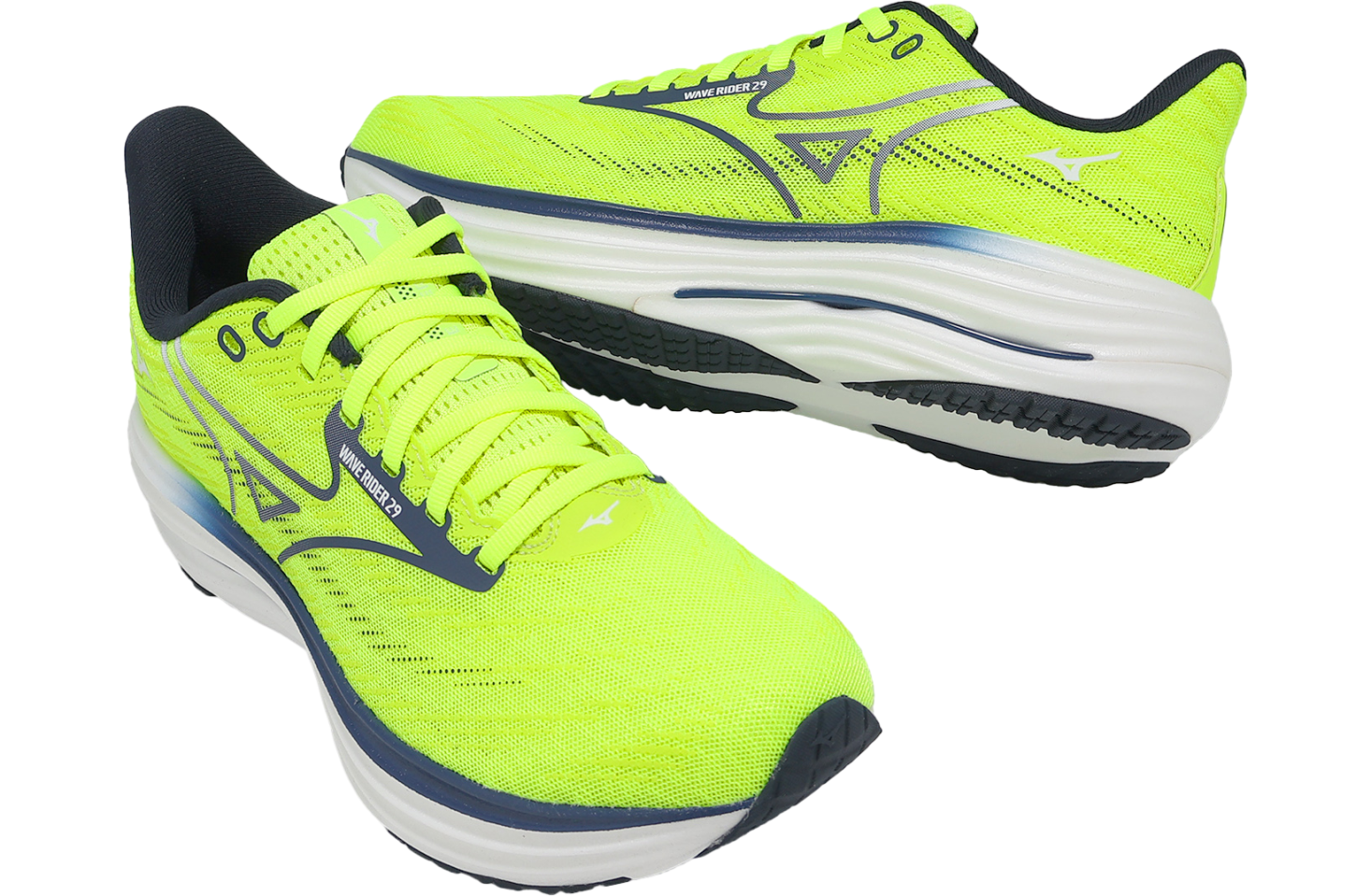 Mizuno Wave Rider 29 Yellow / Black - Jan 2026 - J1GC250351