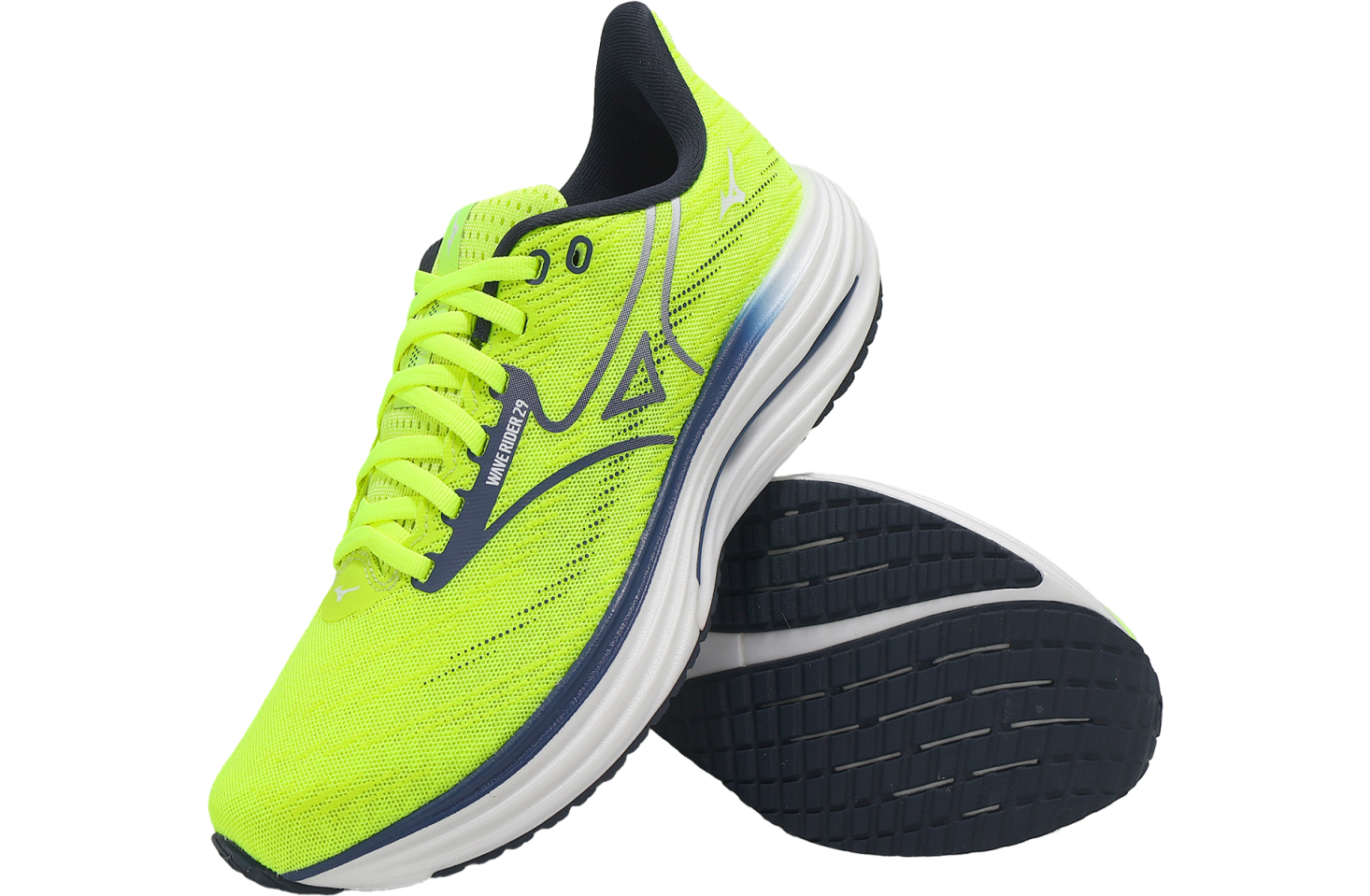 Mizuno Wave Rider 29 Yellow / Black - Jan 2026 - J1GC250351