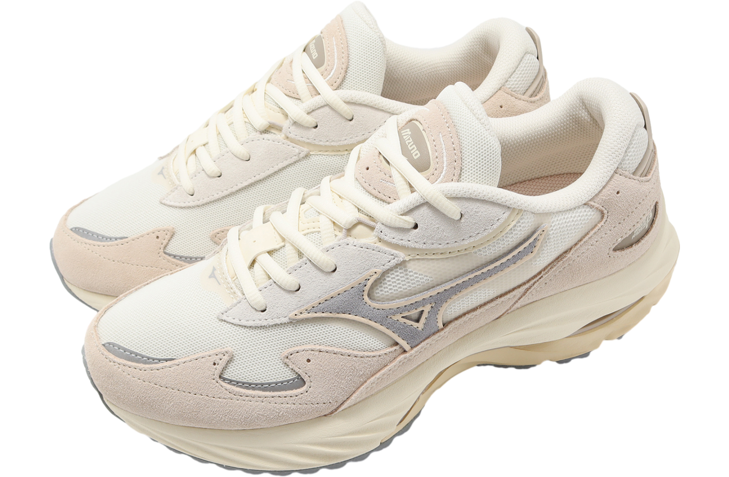 Mizuno Wave Rider β Beige / White