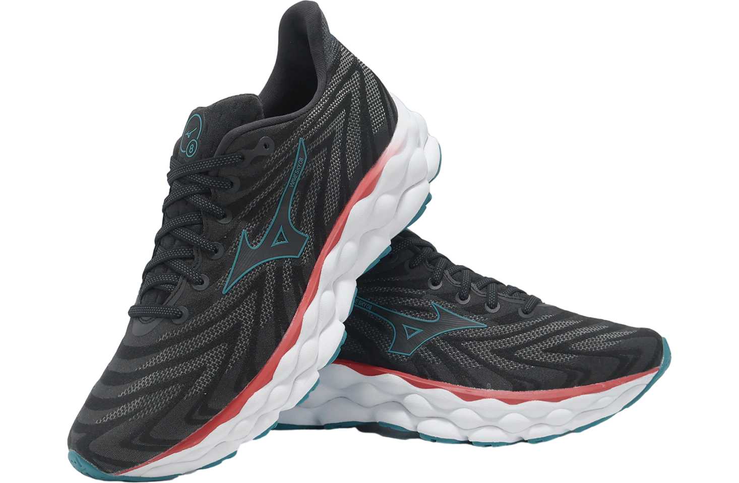 Mizuno Wave Sky 8 Black / White - Jan 2025 - J1GC240255