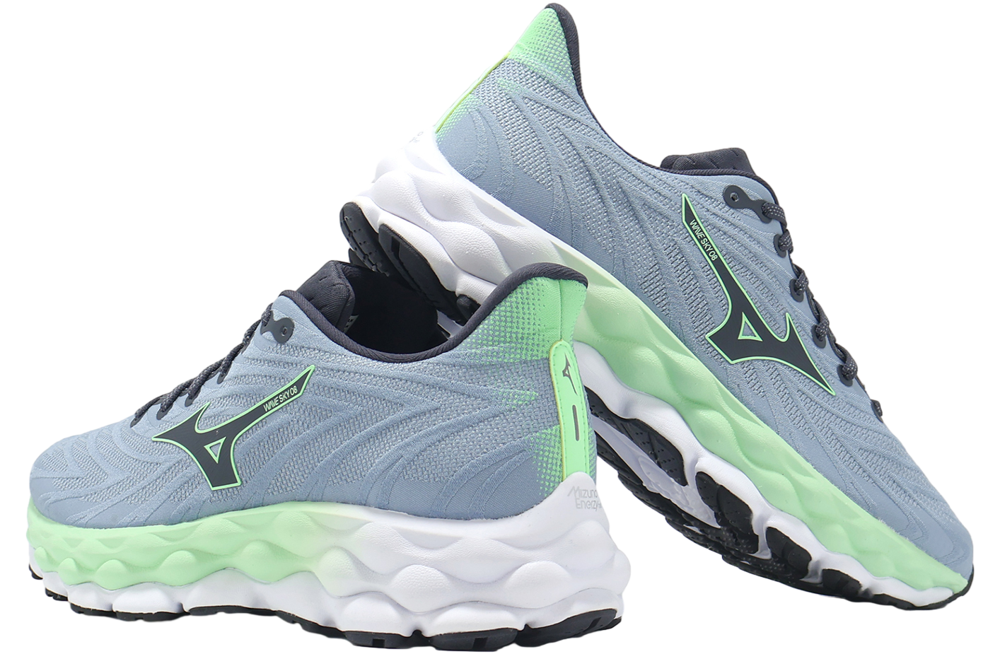 【みお】 Mizuno Wave Sky 8 WMNS Black / White - Nov 2024 - J1GD240272