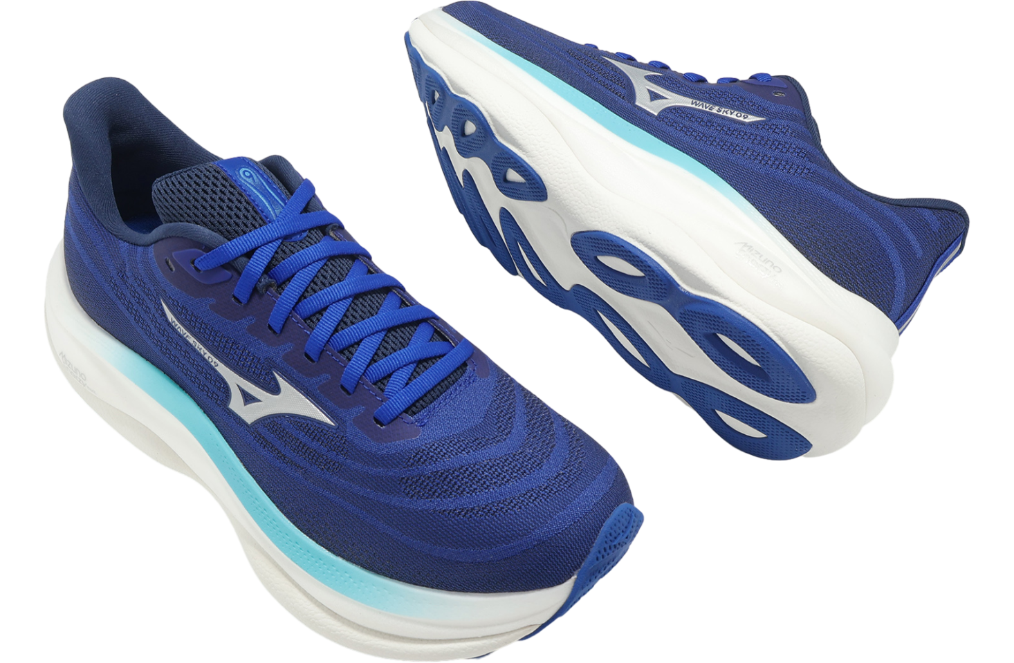 Mizuno Wave sky 9 Blue / White - Jul 2025 - J1GC250204