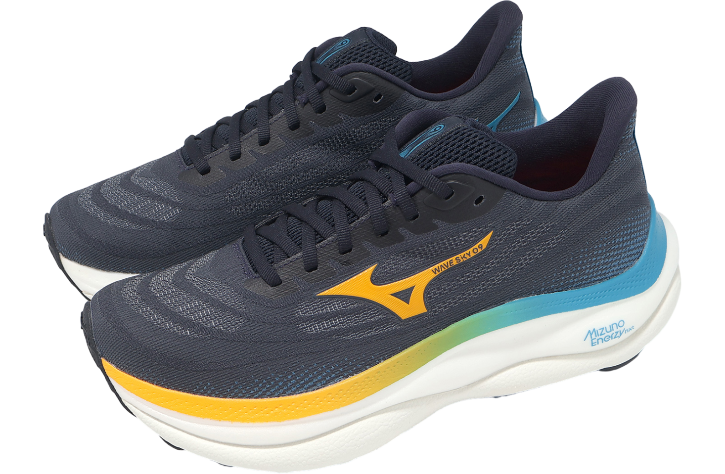 Mizuno Wave Sky 9 Navy / Orange