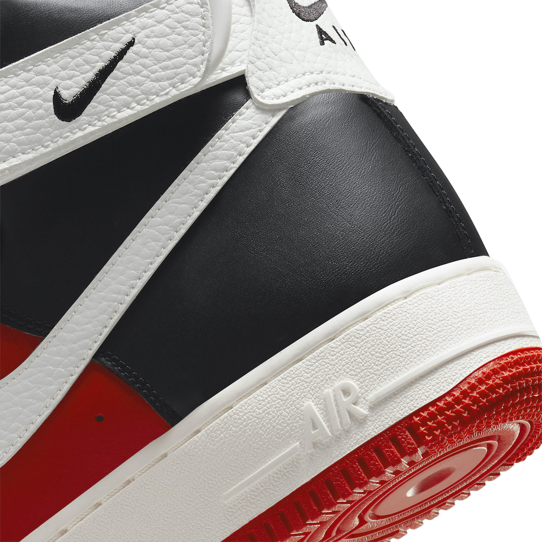 Quick Look At The NBA 75th Anniversary Nike Air Force 1 High Black Chile Red  & Buy It Now