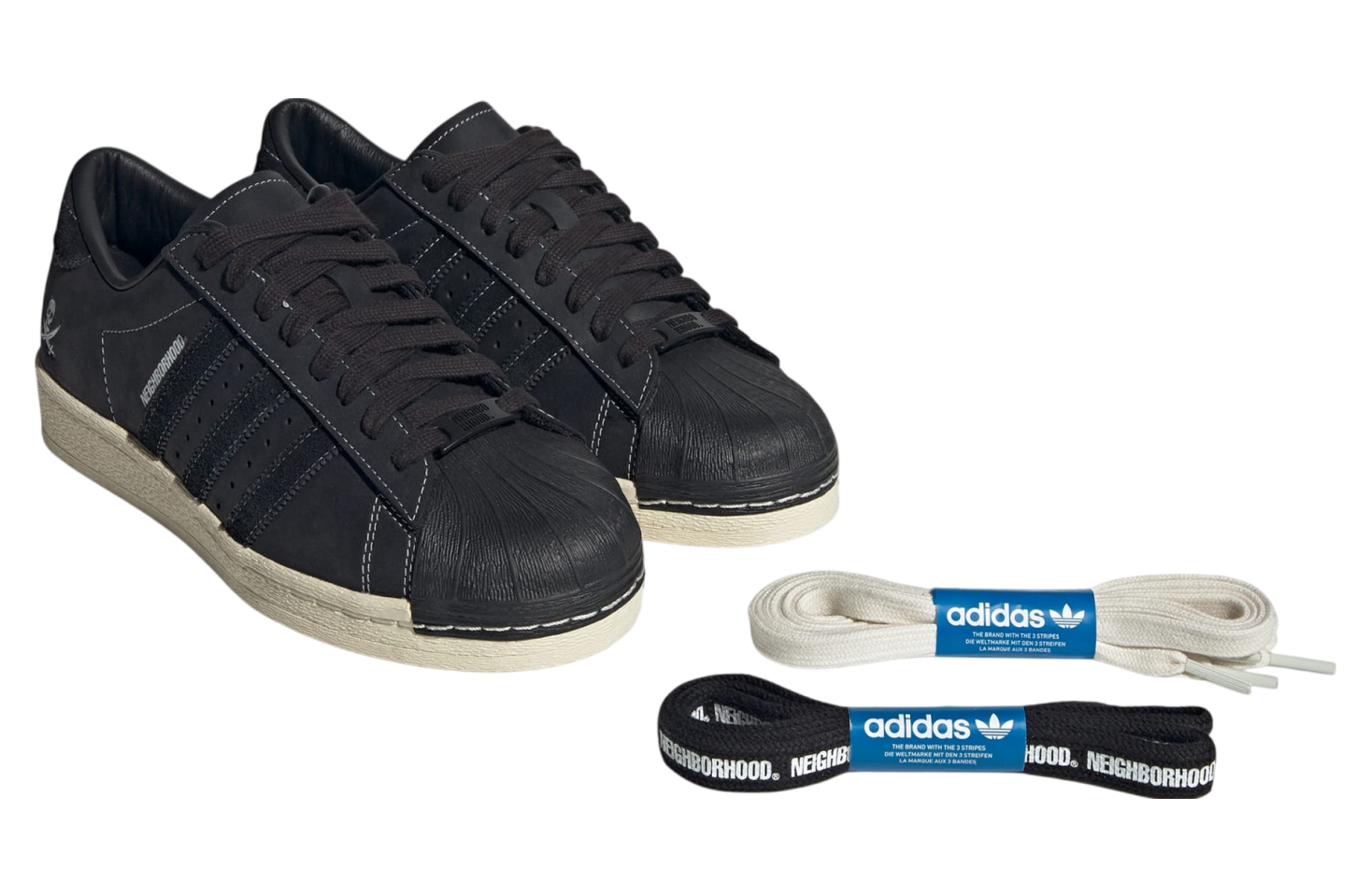 Neighborhood x adidas Originals Superstar Ink Black Aug 2024 ID8650 KicksOnFire