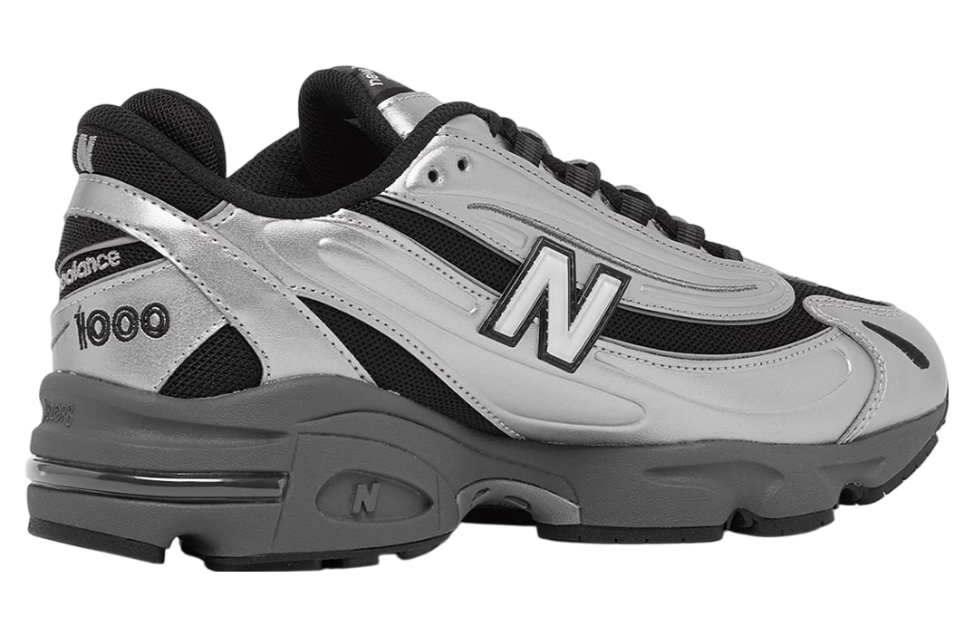 New Balance ♥ 1000 Silver llic Black 1000 - Black/White/Silver Metallic – Feature