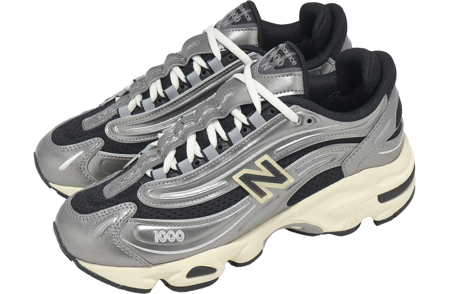 New Balance 1000 Silver / Black / White