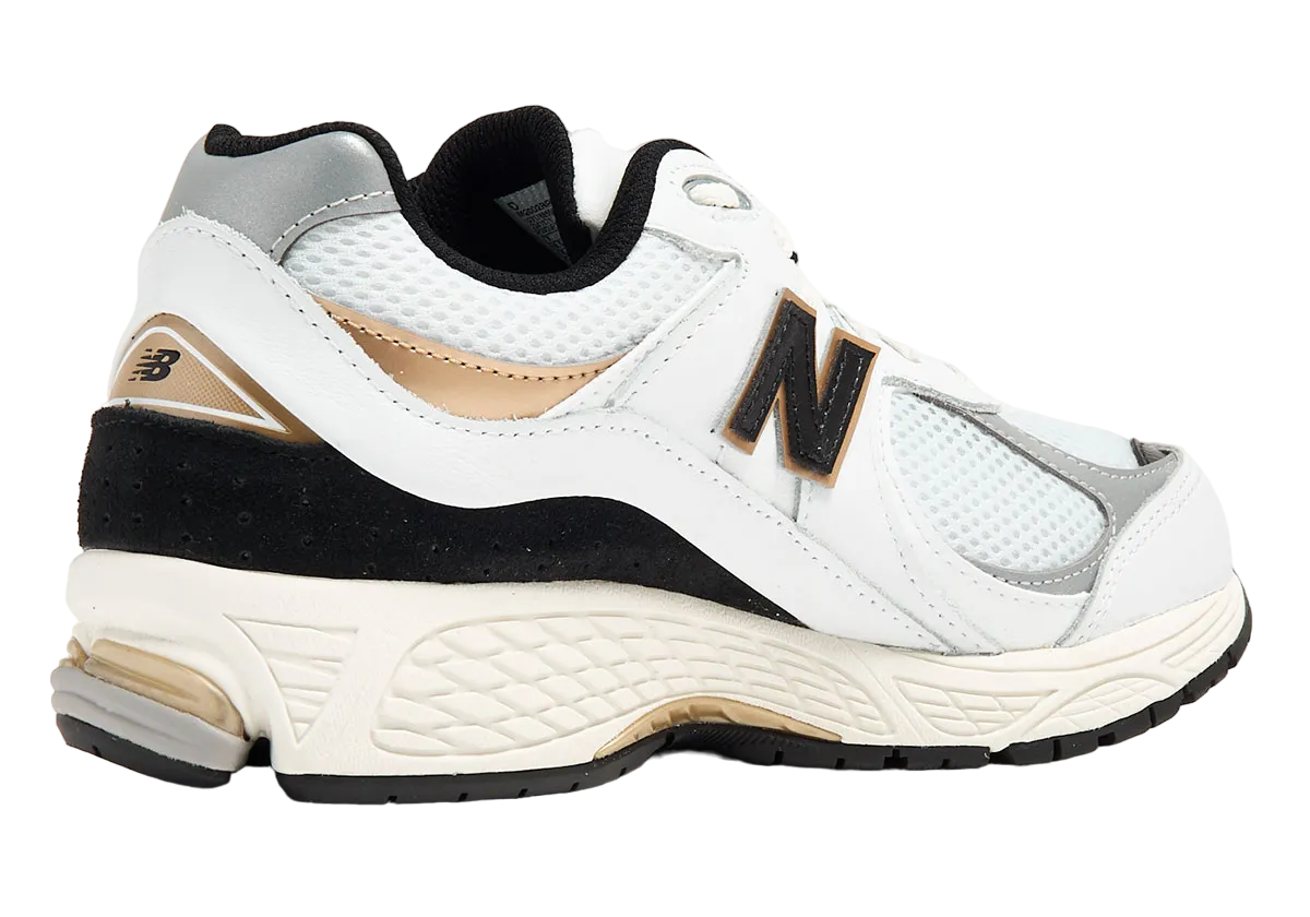 New Balance 2002R White Black Gold