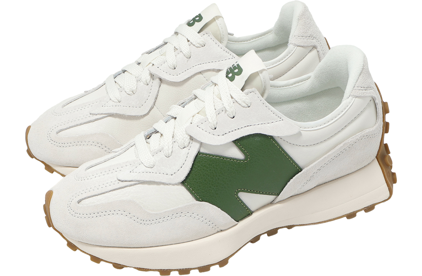 New Balance 327 Green / White / Gum