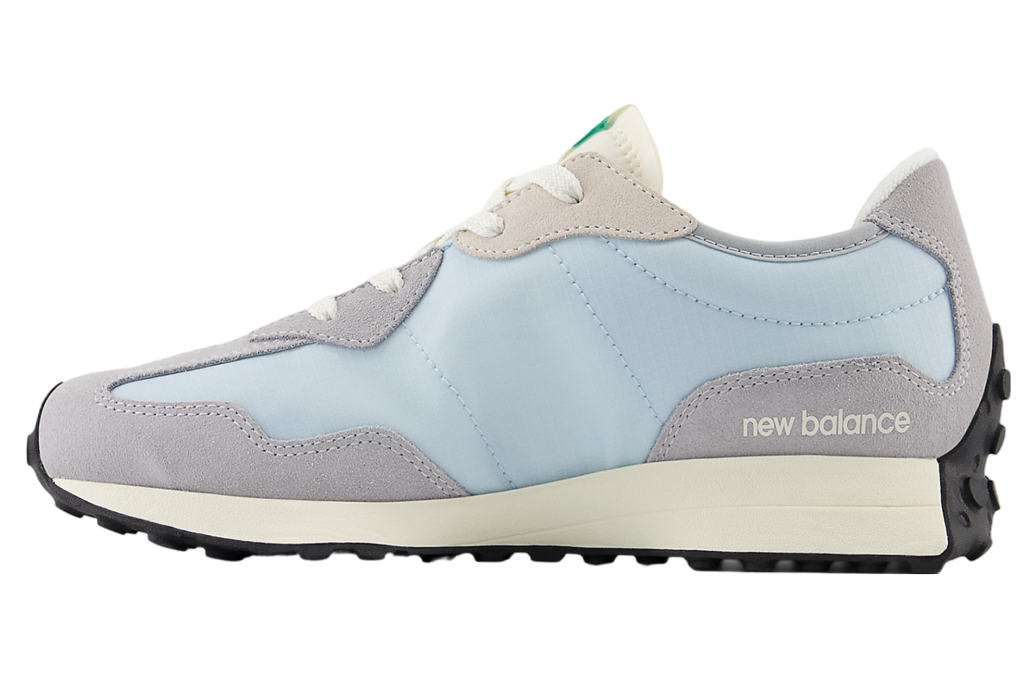 New Balance 327 GS Aluminum Grey / Cyber Jade