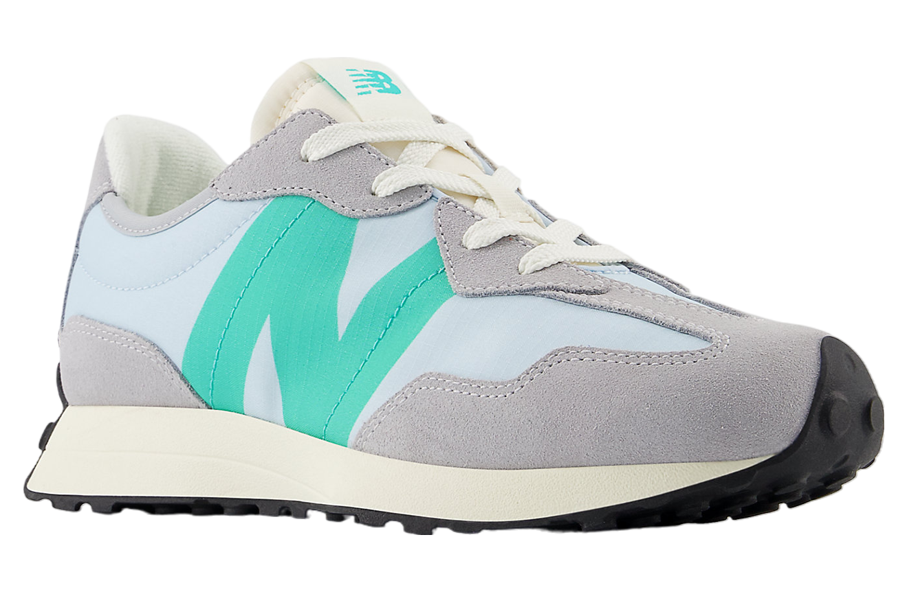 New Balance 327 GS Aluminum Grey / Cyber Jade