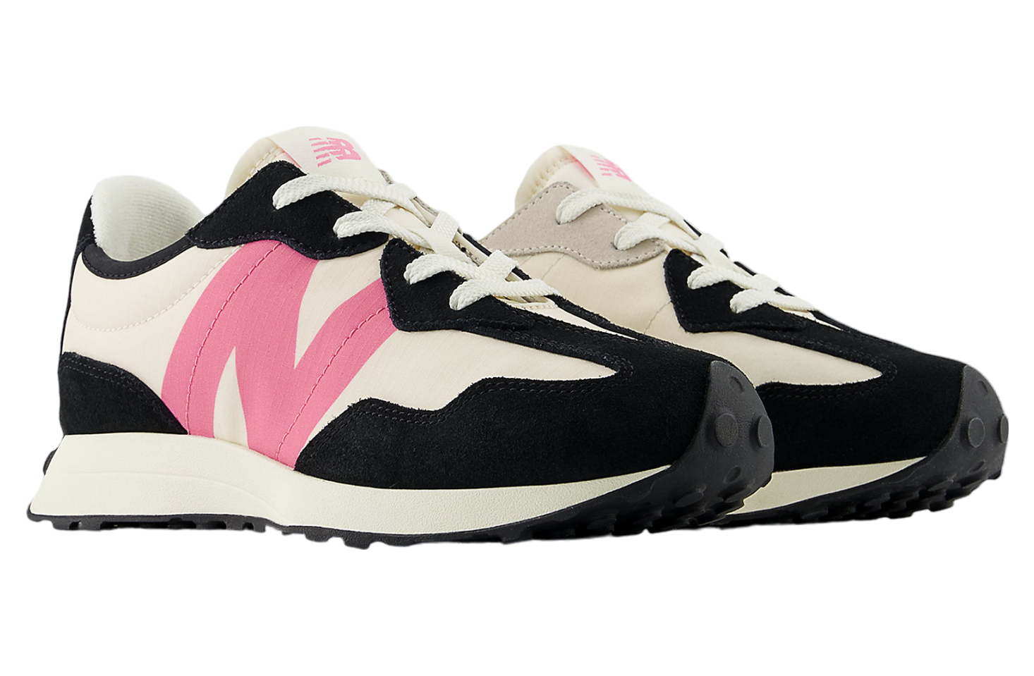 New Balance 327 GS Black / Real Pink