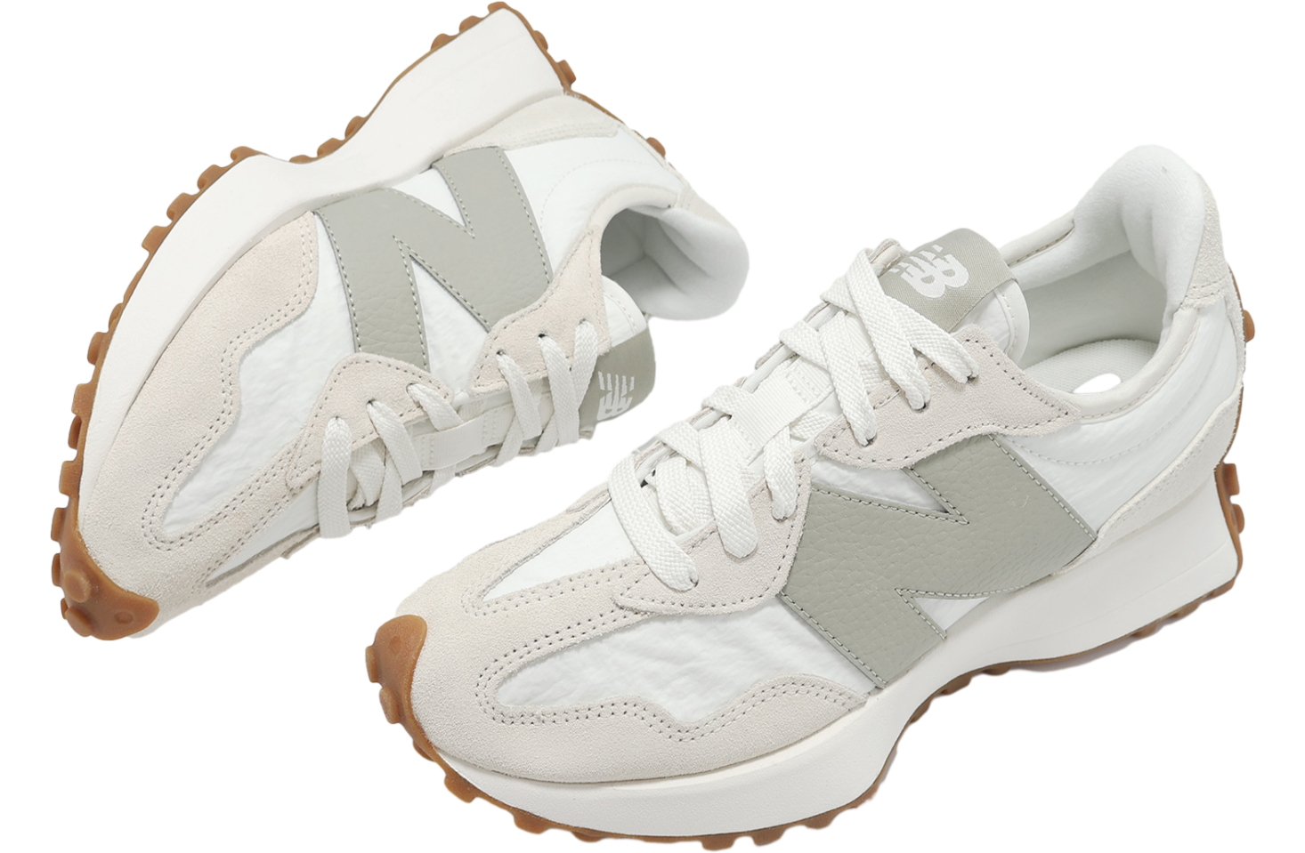 New Balance 327 WMNS Beige / Green - Apr 2025 - WS327FTBB
