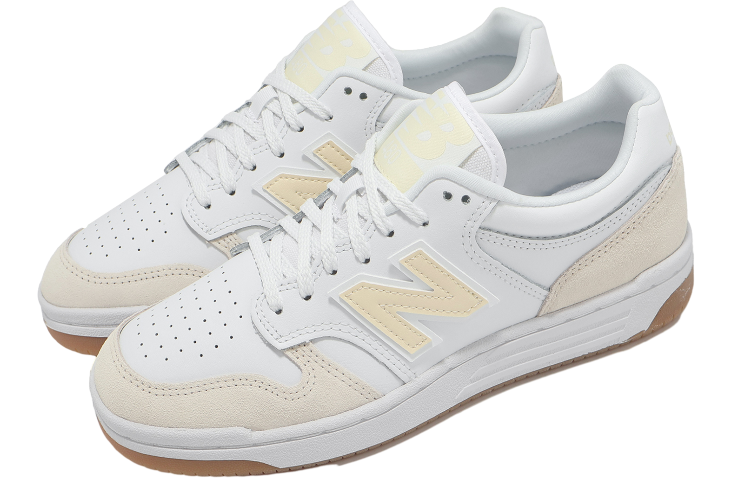New Balance 480 Beige / White