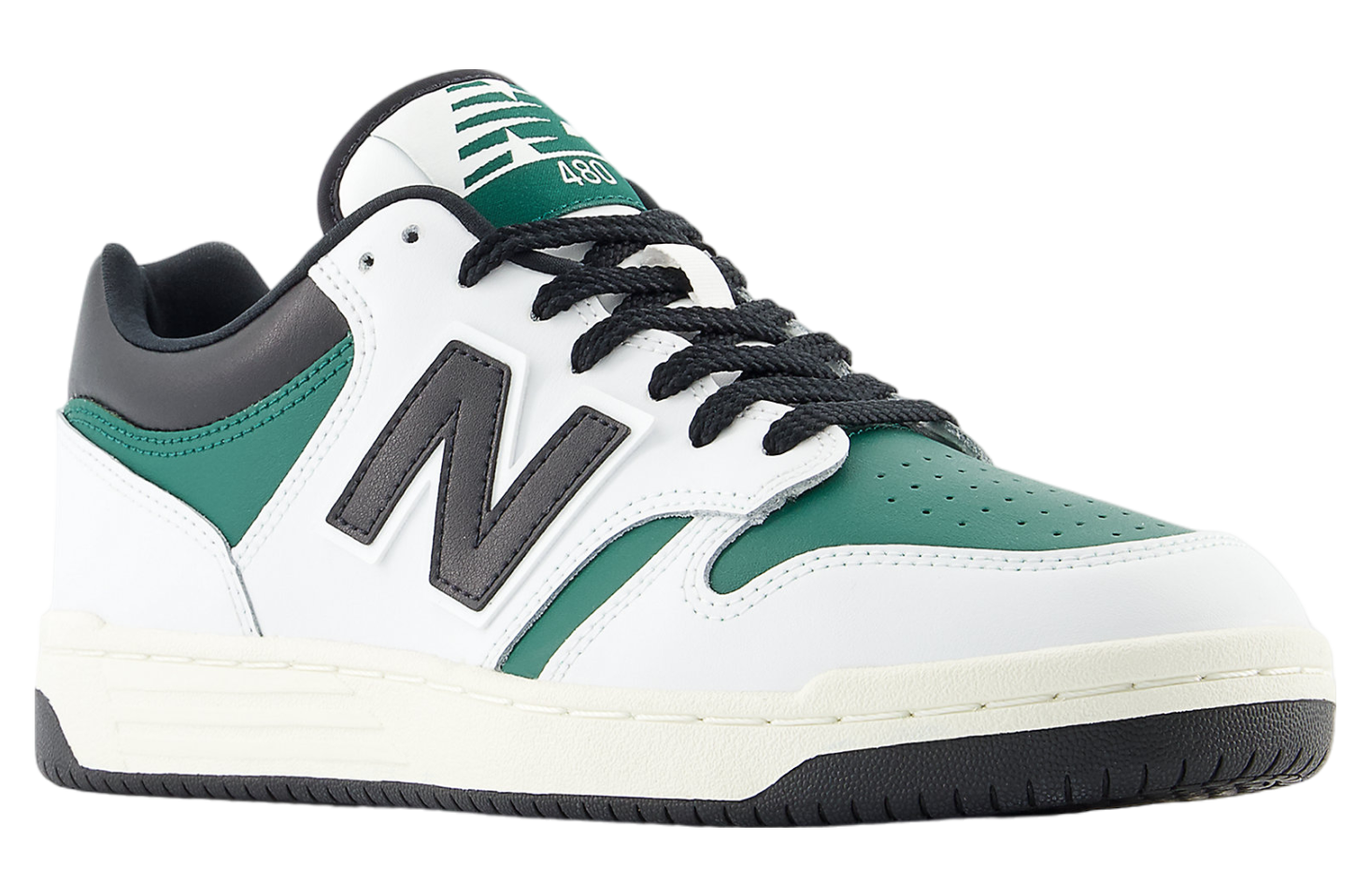 New Balance 480 White / Marsh Green