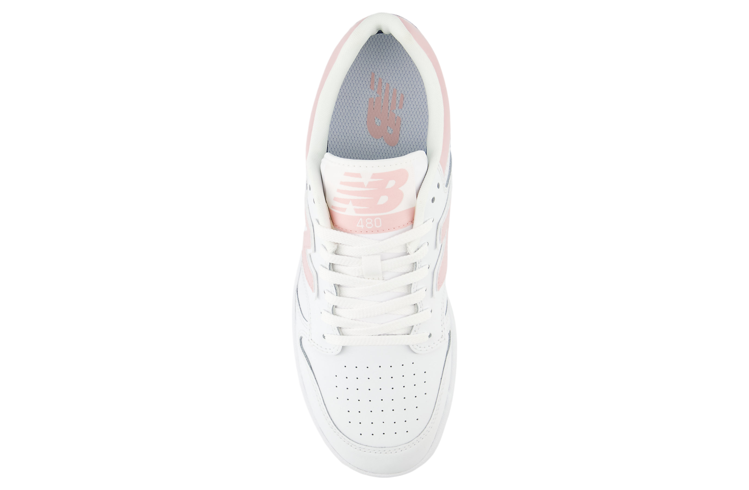 New Balance 480 White / Orb Pink