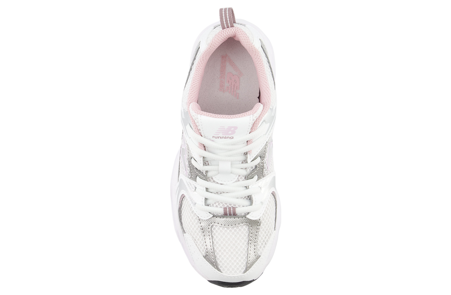 New Balance 530 GS White / Mid Century Pink