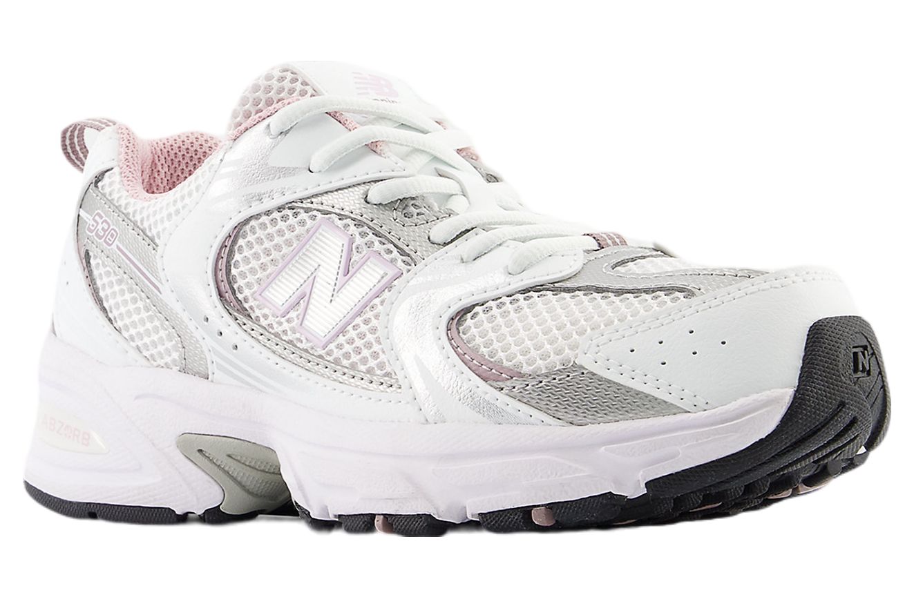 New Balance 530 GS White / Mid Century Pink