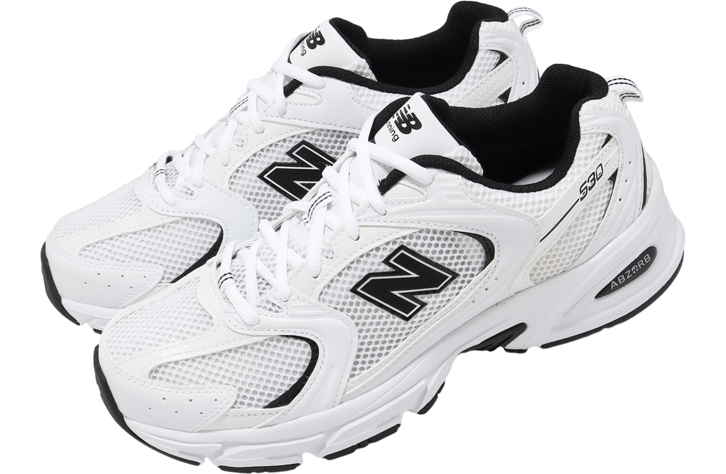 New Balance 530 White / Black / White