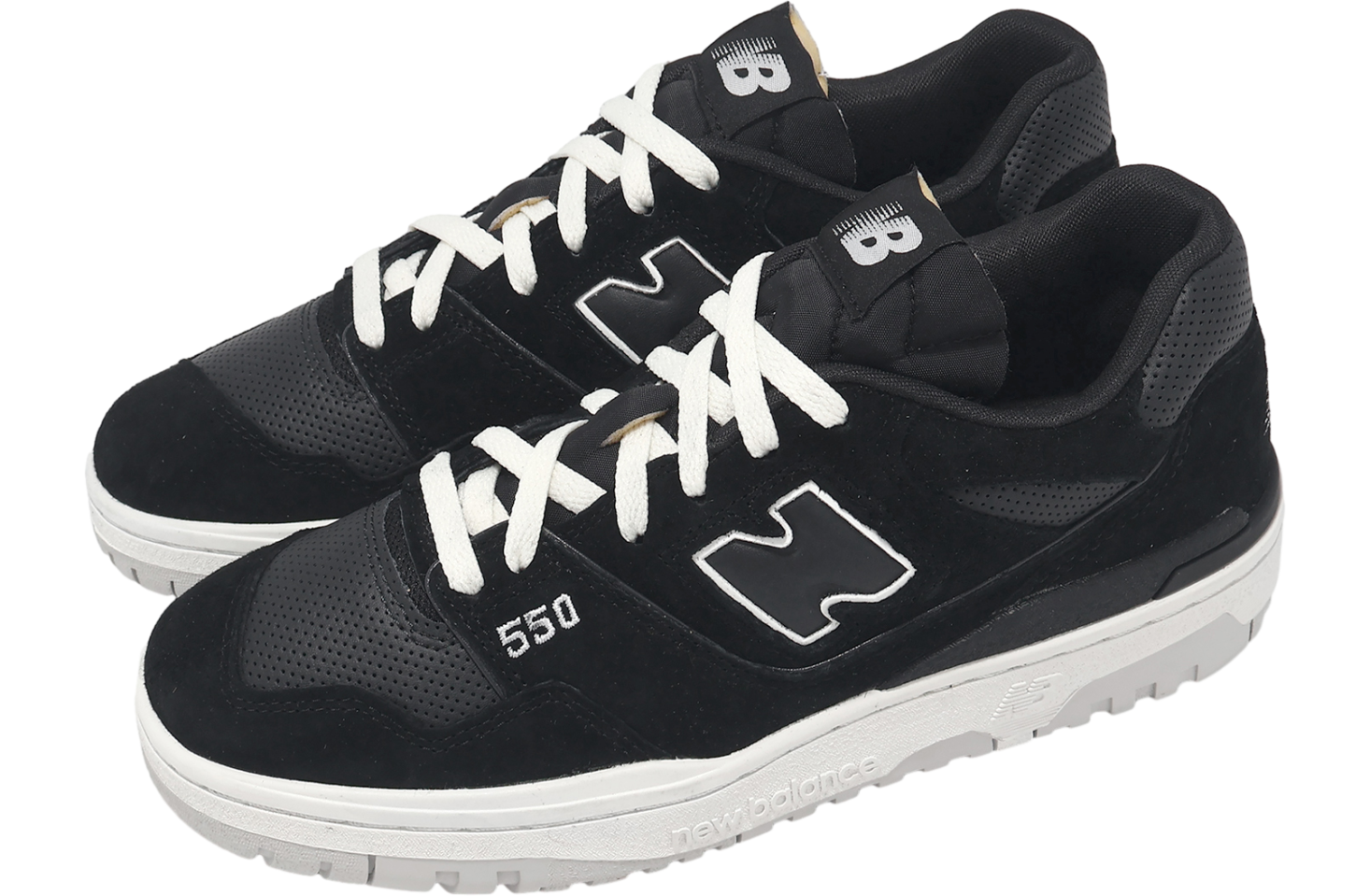 New Balance 550 Black / White / White