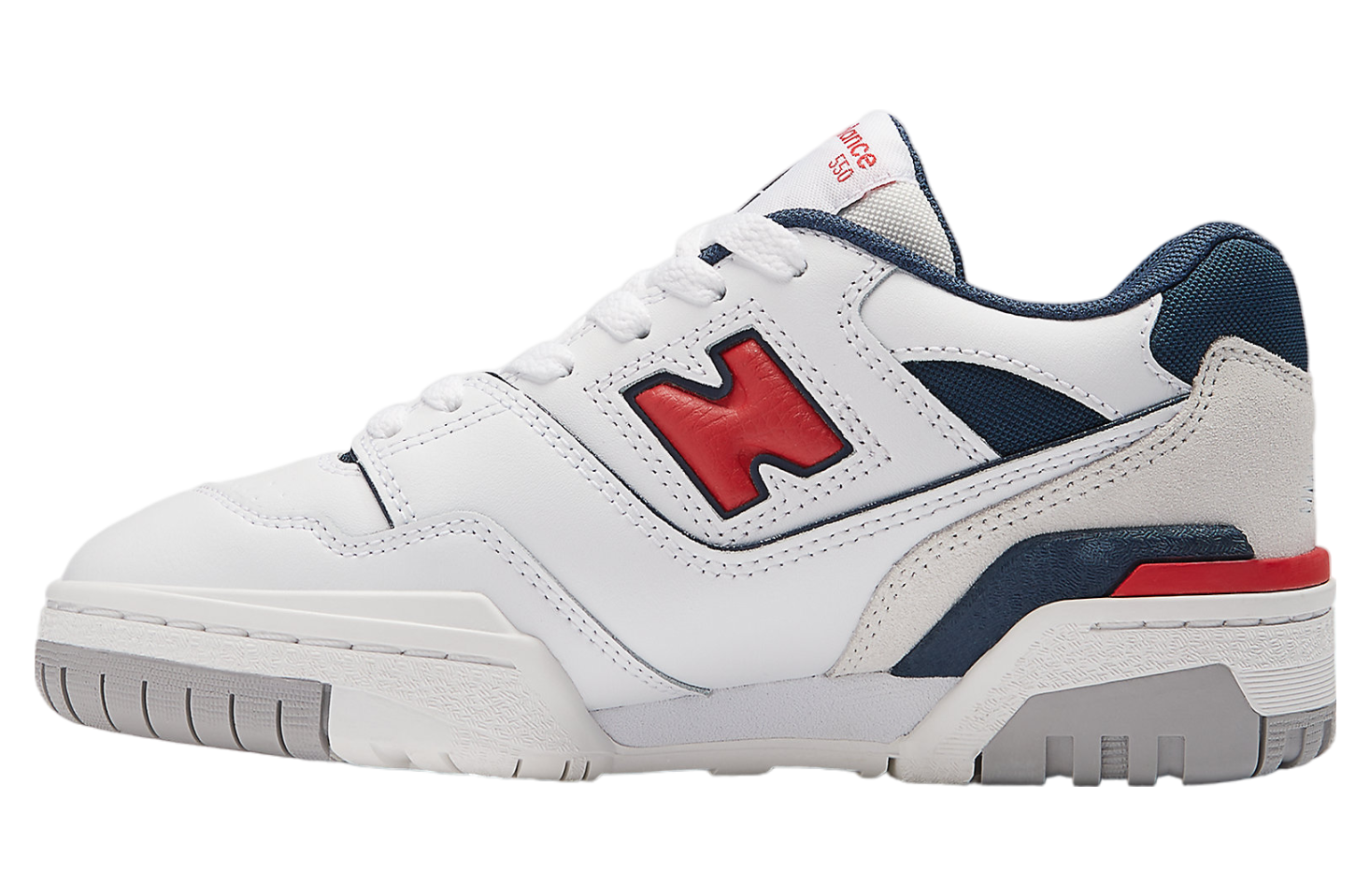 New Balance 550 GS White / True Red