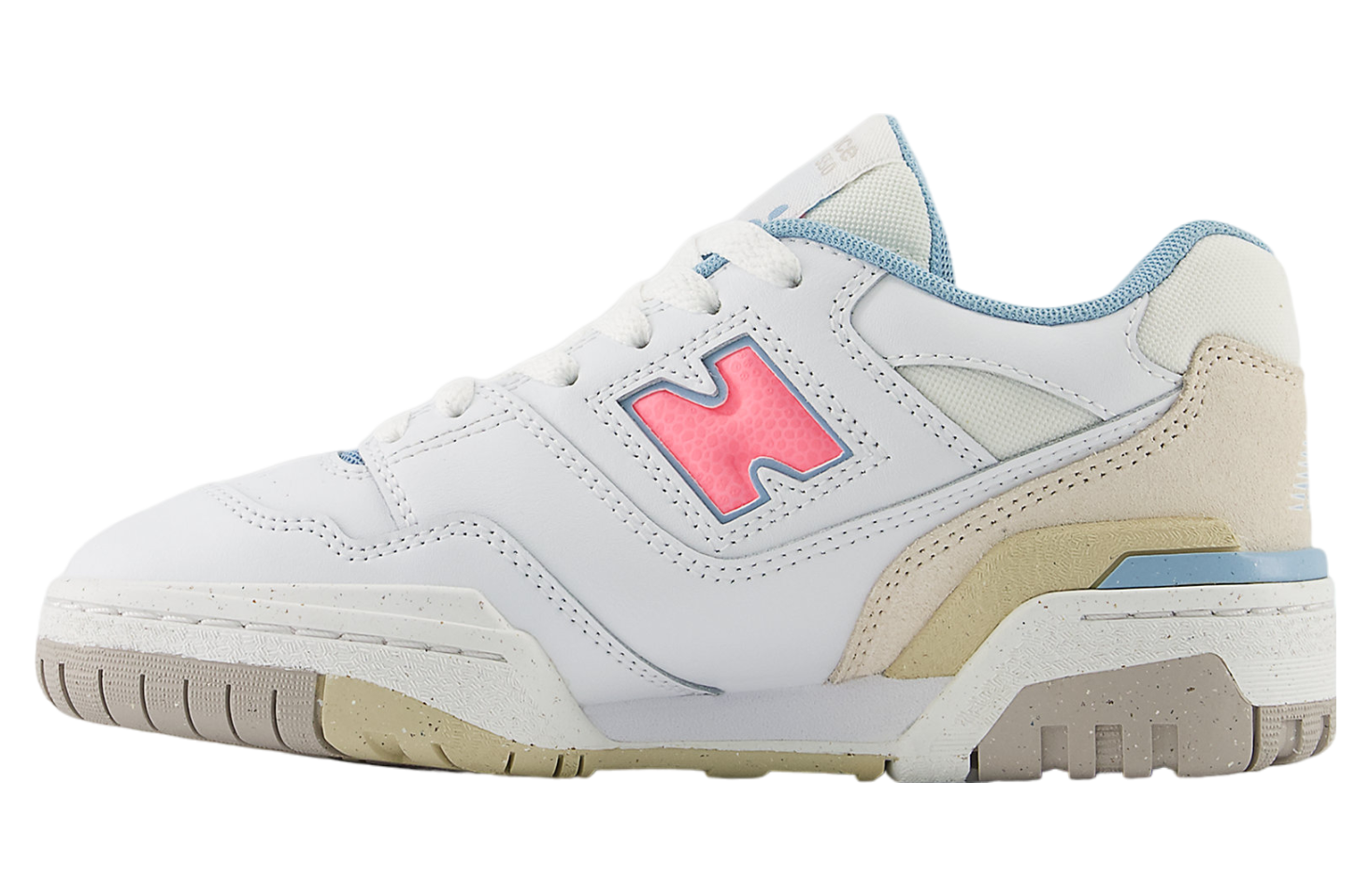 New Balance 550 GS White / Ultra Pink