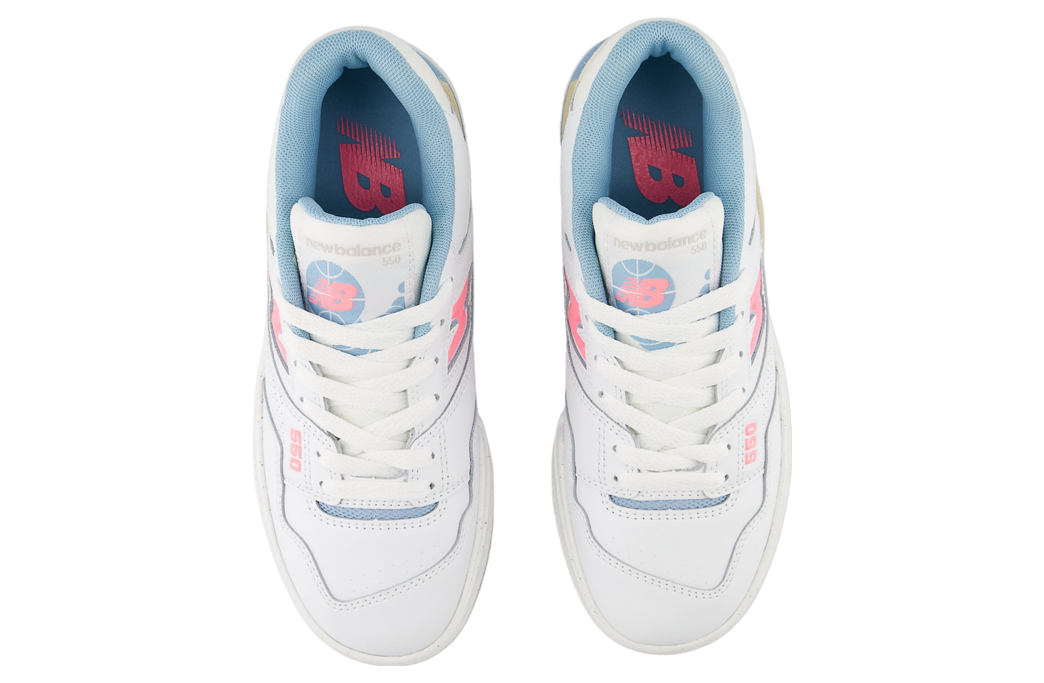 New Balance 550 GS White / Ultra Pink