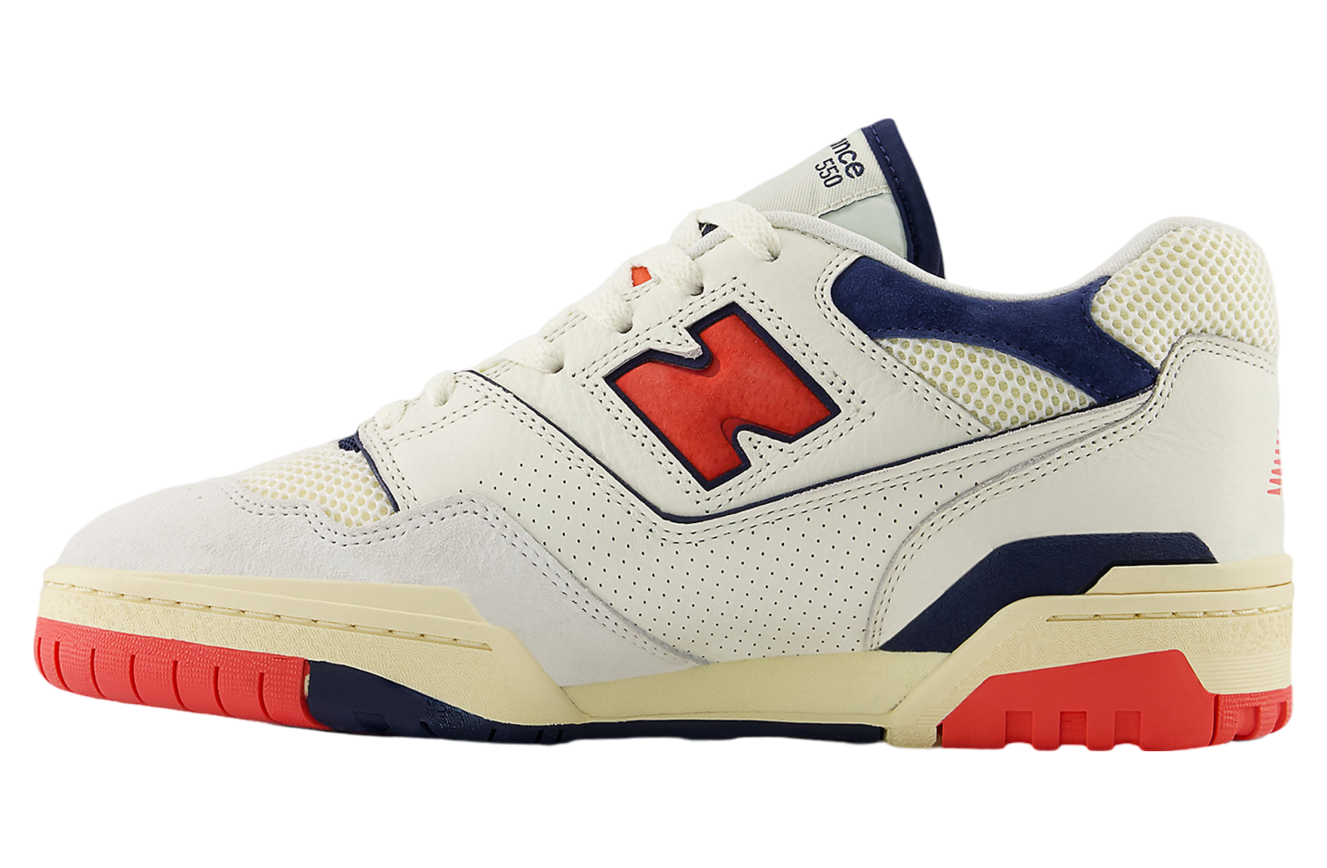 New Balance 550 Sea Salt Blast Red