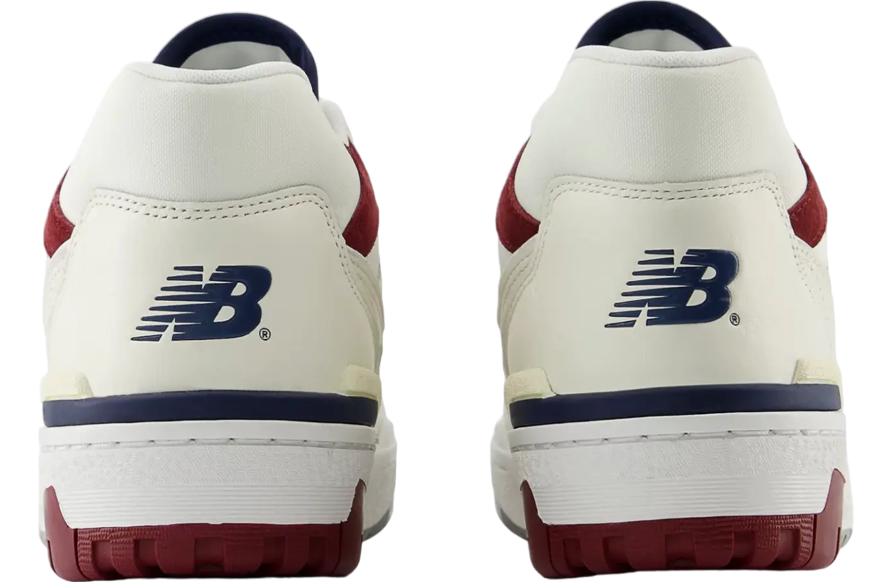 New Balance 550 Suede Toe Burgundy / Navy