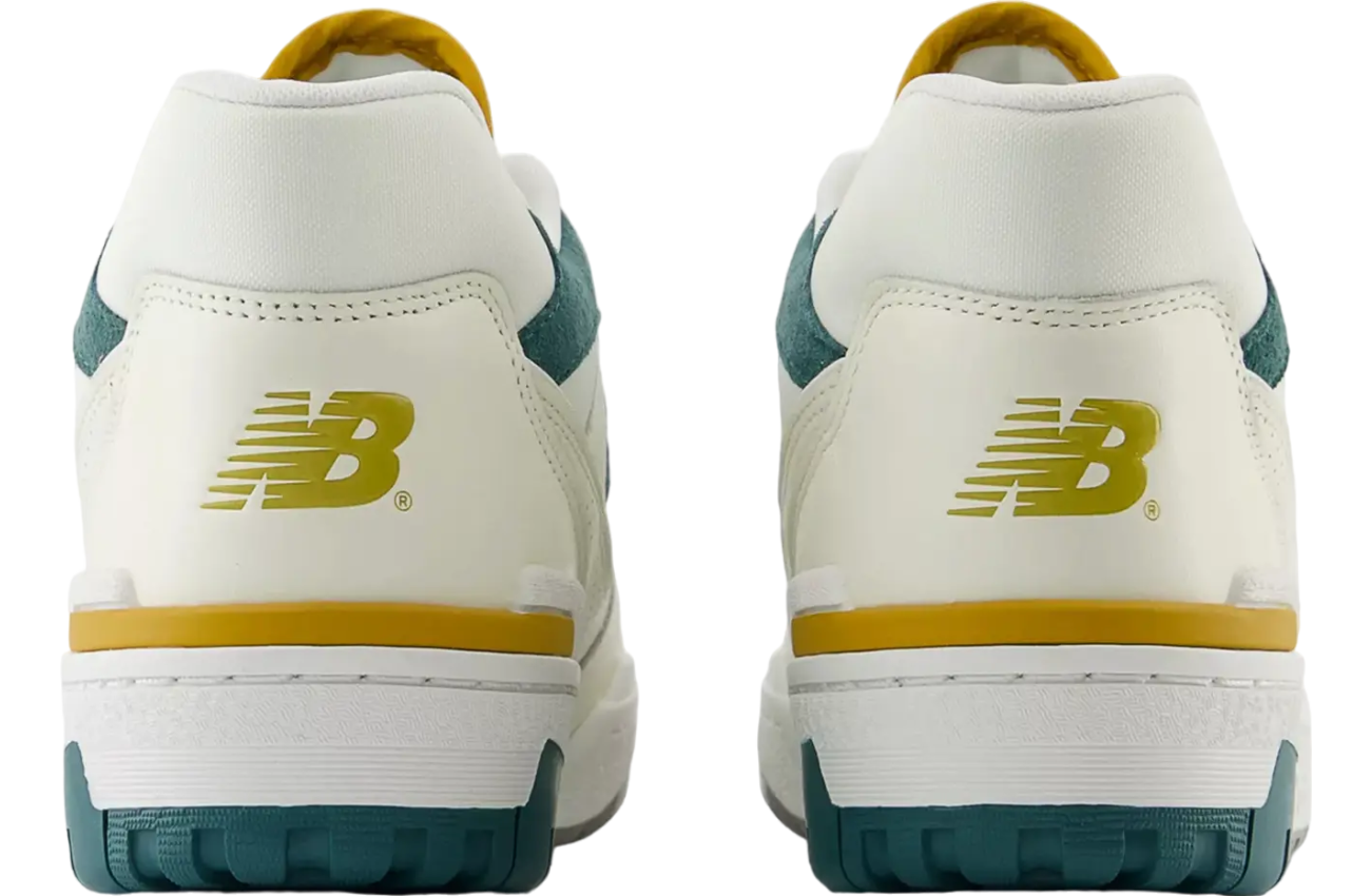 New Balance 550 Suede Toe Green / Mustard