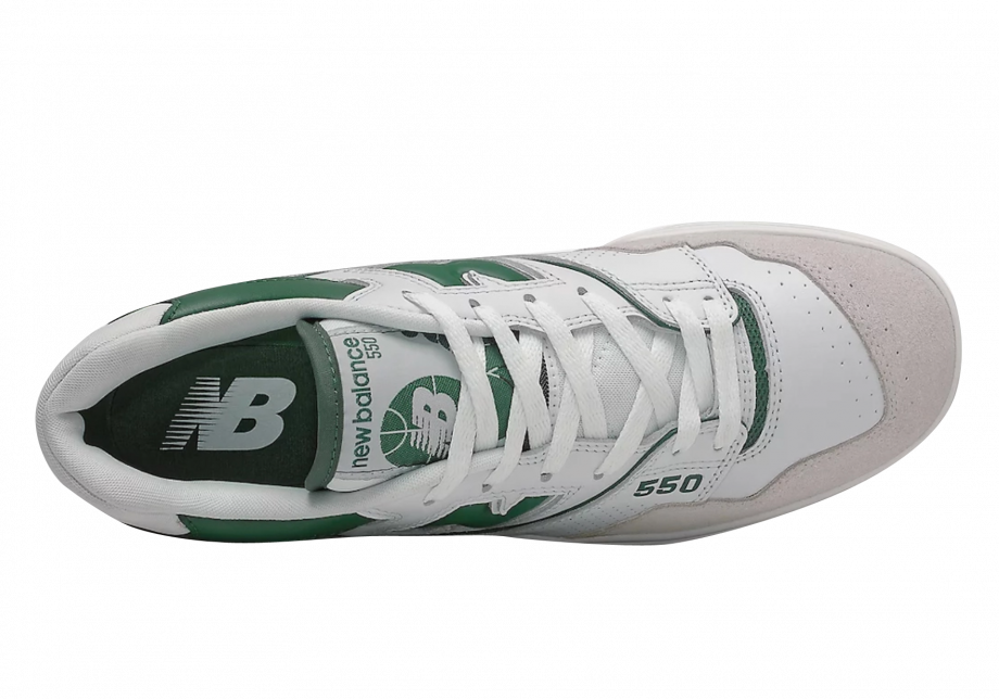 New Balance 550 Green BB550WT1 White Sneakers Size US 4-14 Brand New