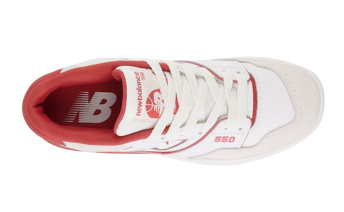 New Balance 550 White Red BB550STB - KicksOnFire.com