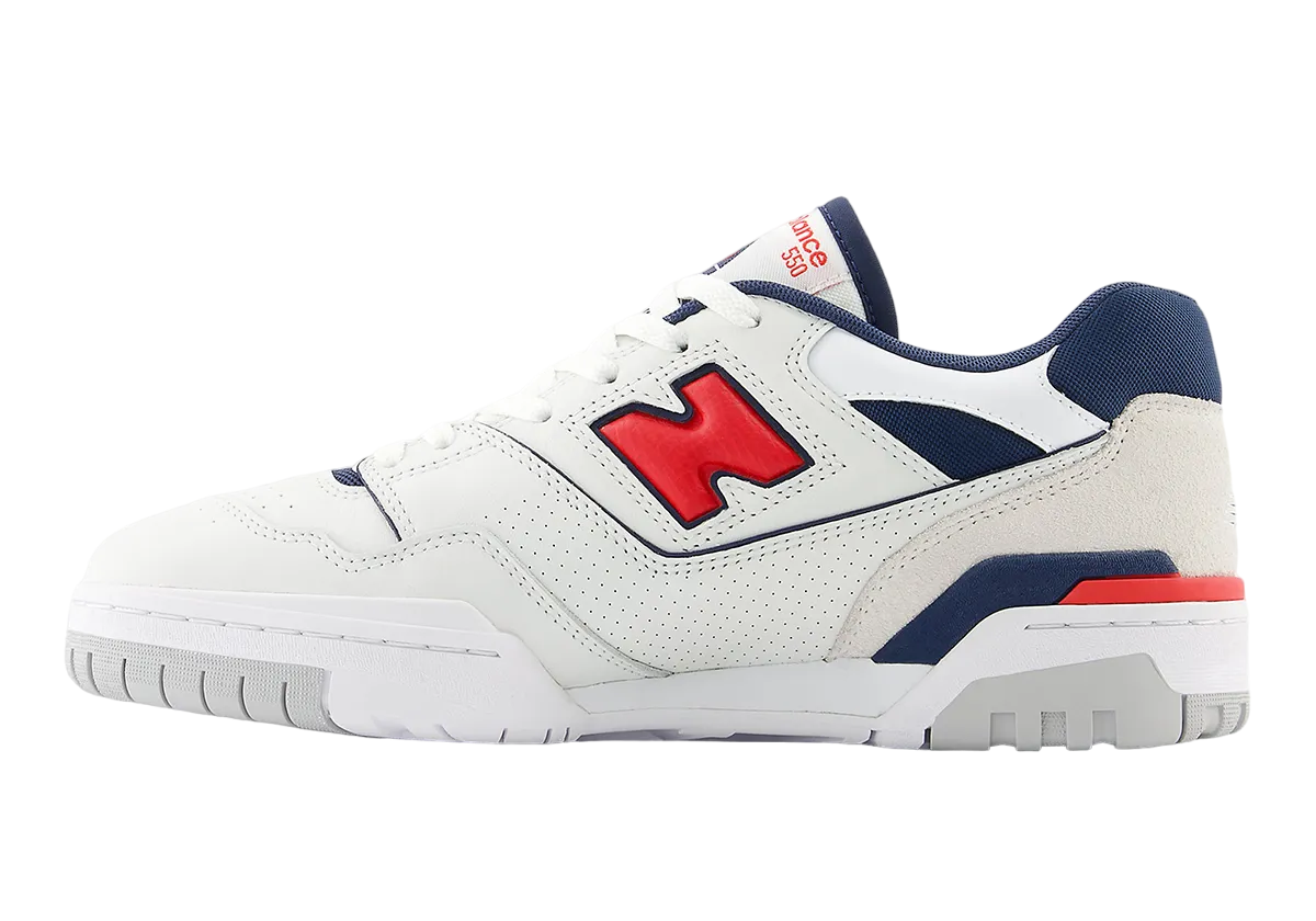 New Balance 550 White Red Navy