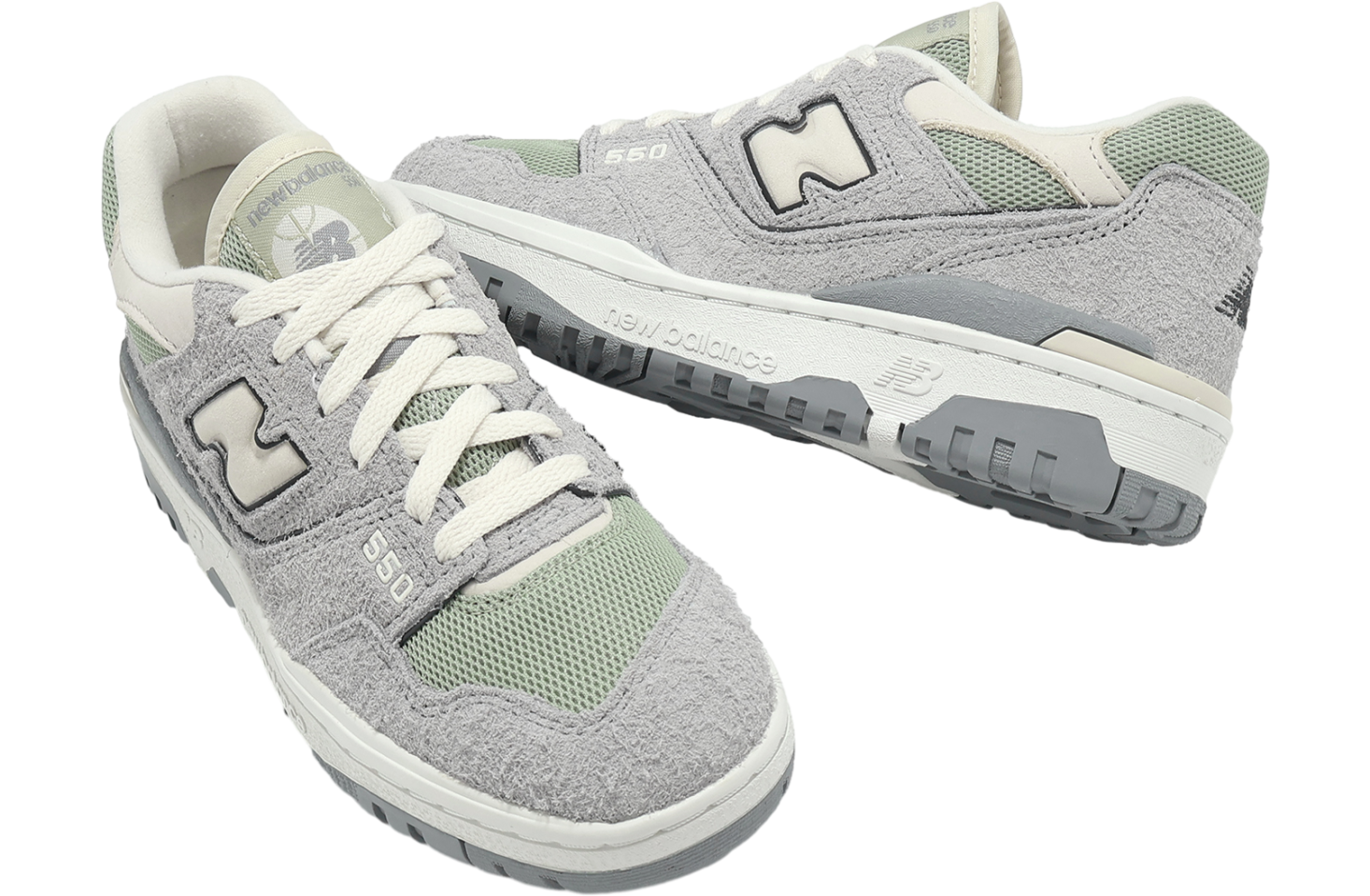 New Balance 550 WMNS Grey / Green - Apr 2024 - BBW550ARB