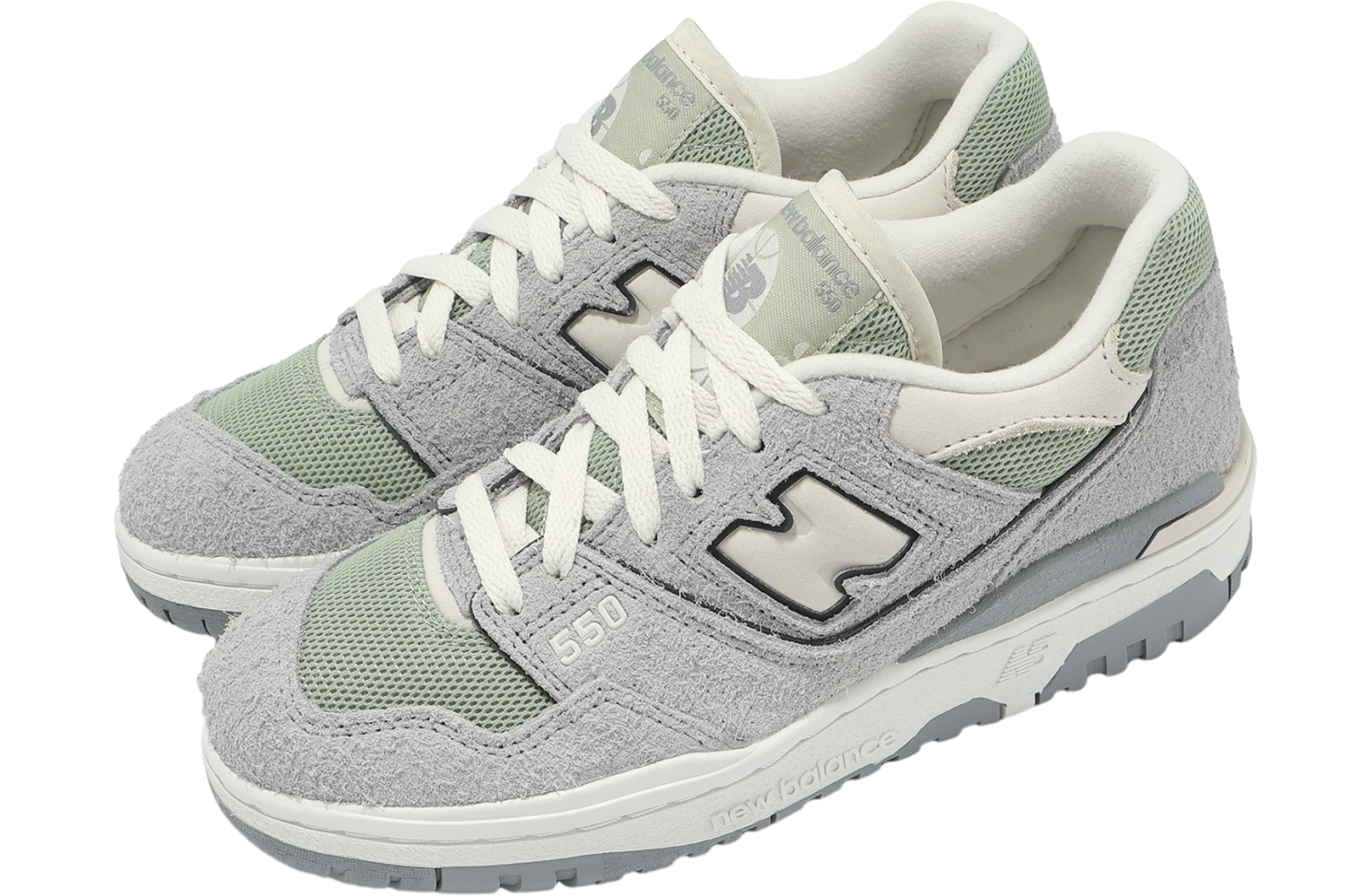 New Balance 550 WMNS Grey / Green - Apr 2024 - BBW550ARB