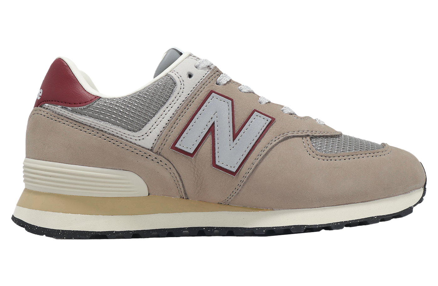 New Balance 574 Arid Stone / Monarch Burgundy