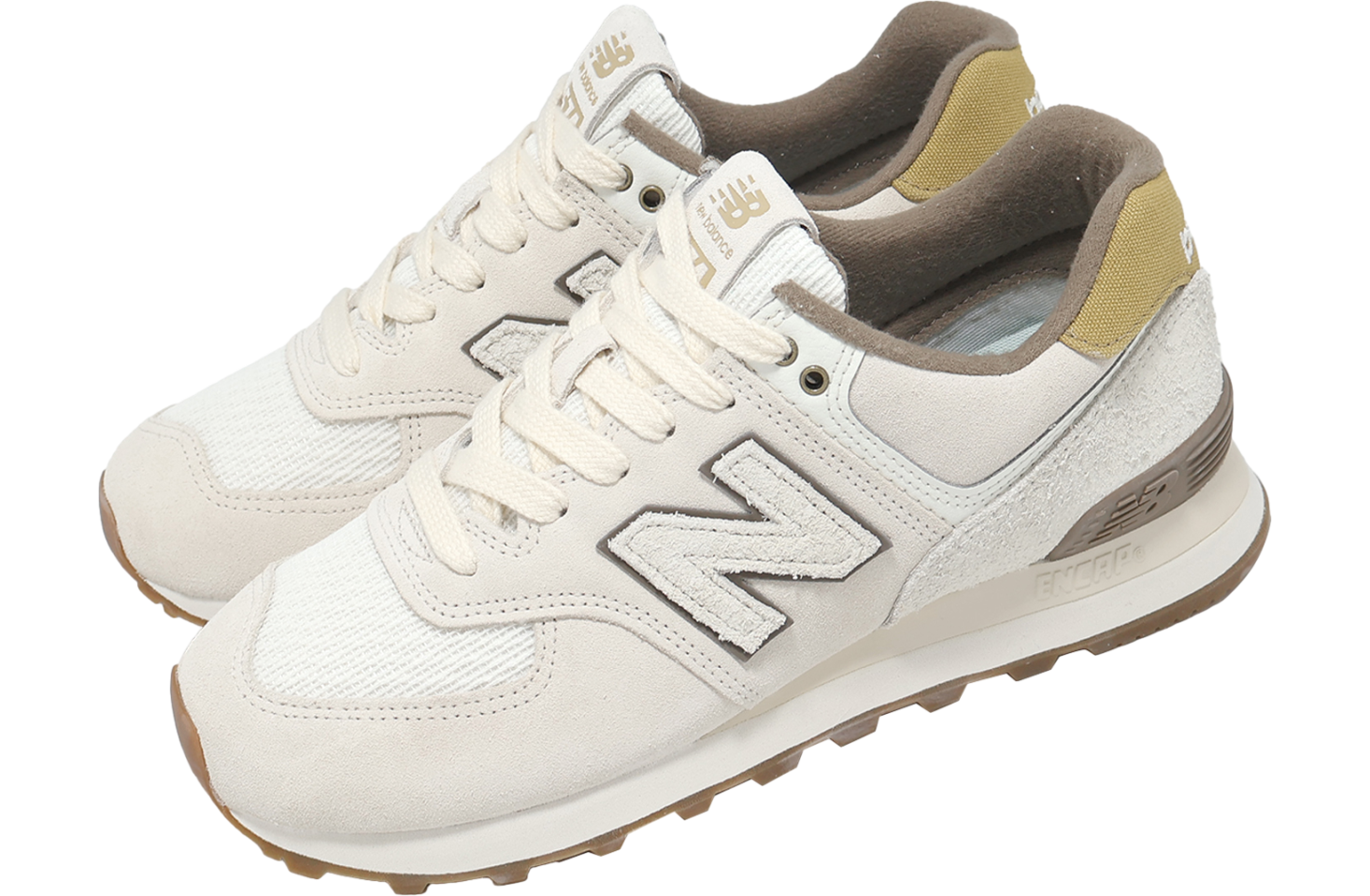 New Balance 574 Beige / Brown / White