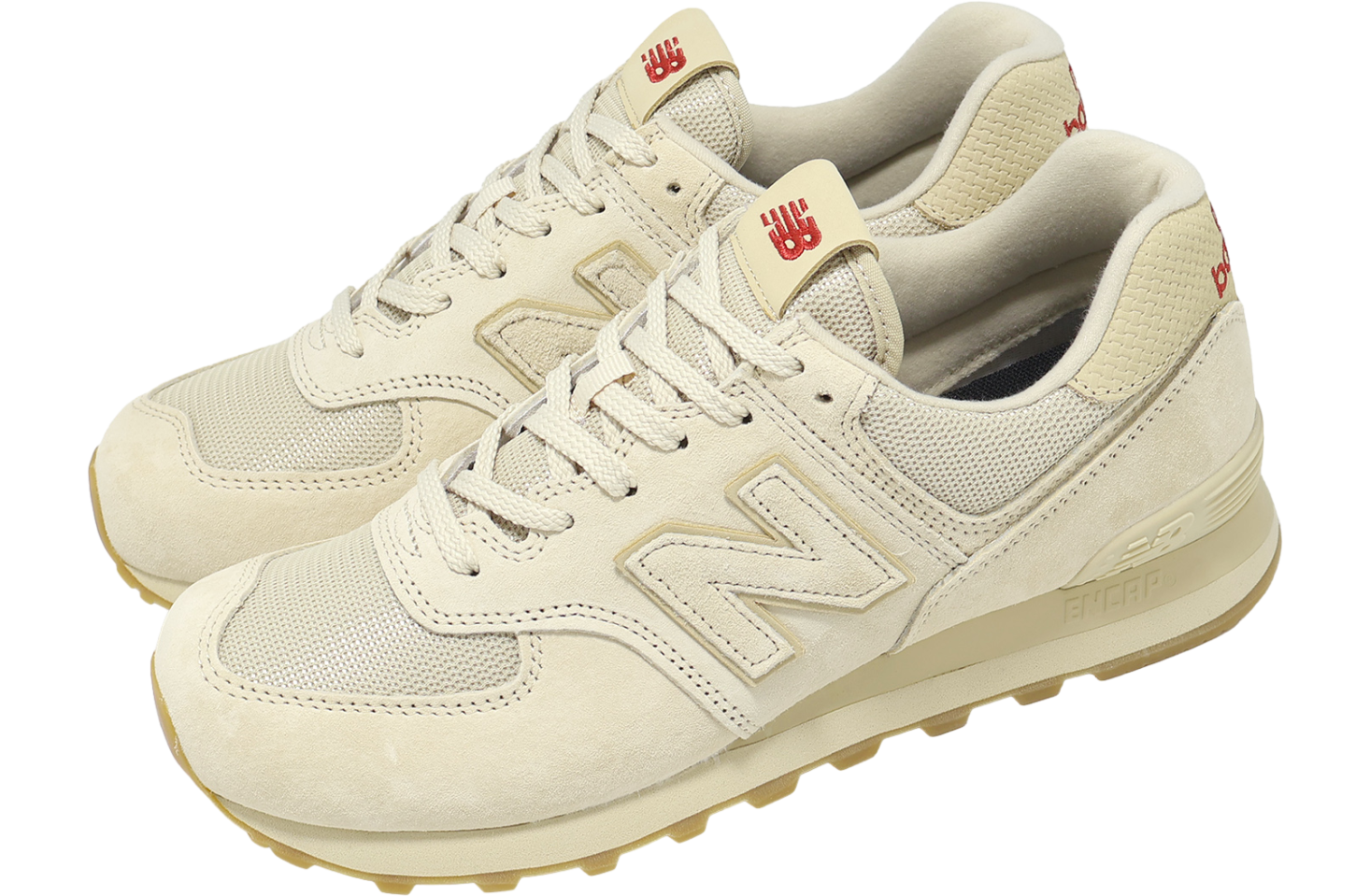 New Balance 574 Beige / Red