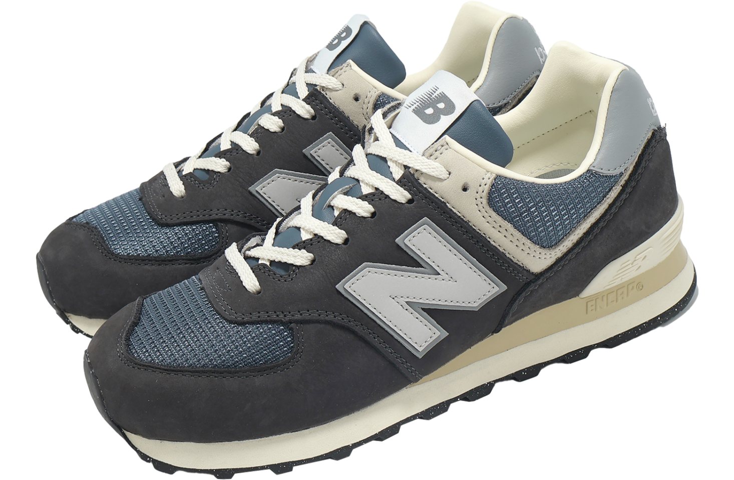 New Balance 574 Black Cement / Slate Grey