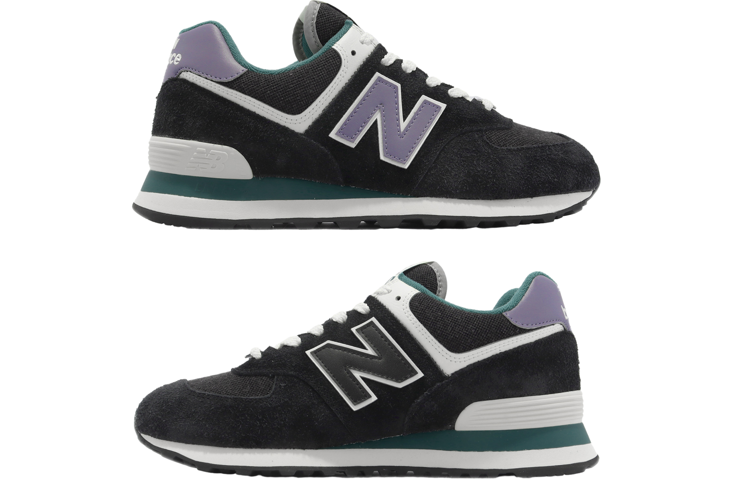 New Balance 574 Black Purple New Balance 574