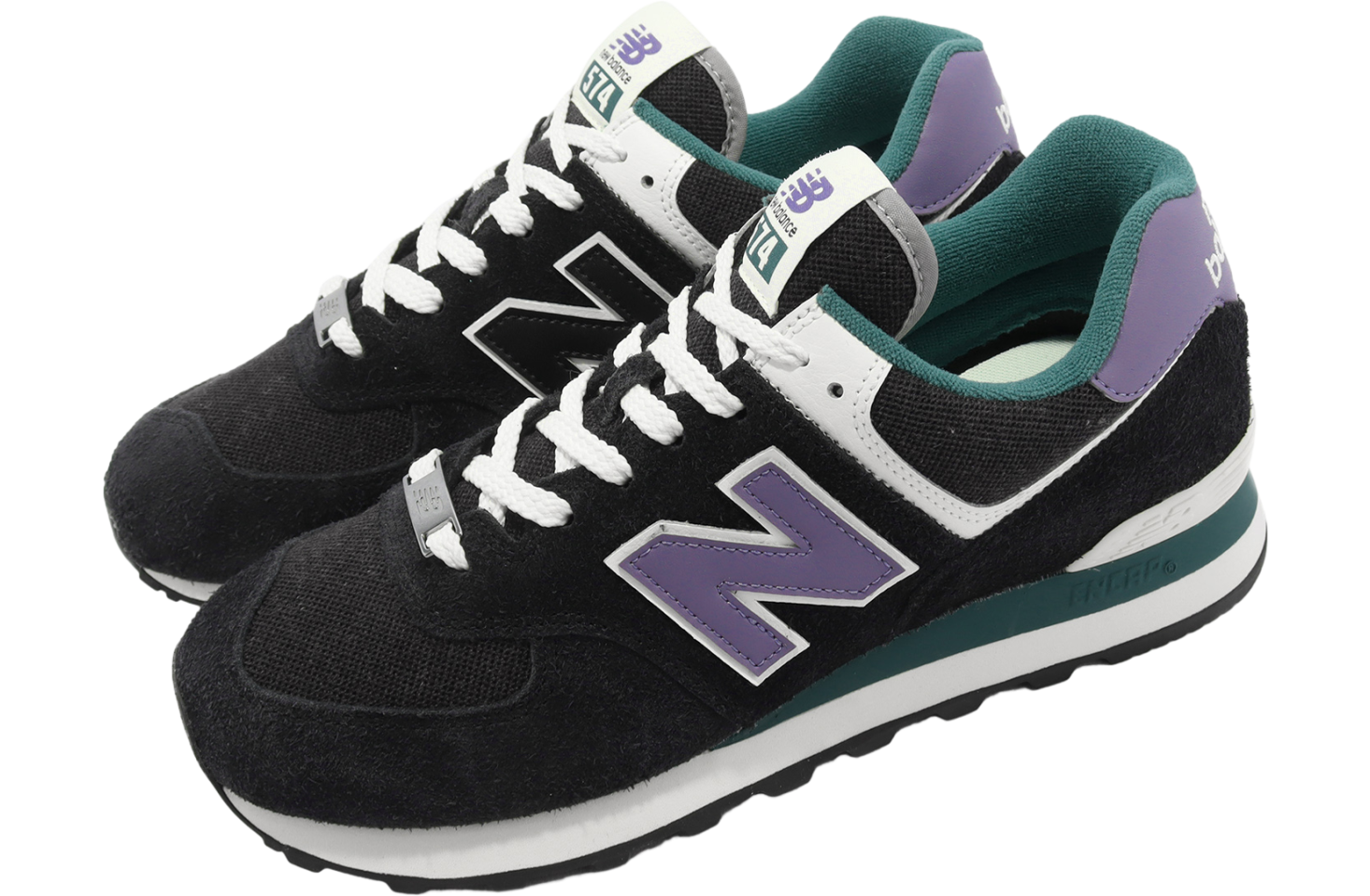 New Balance 574 Black Purple