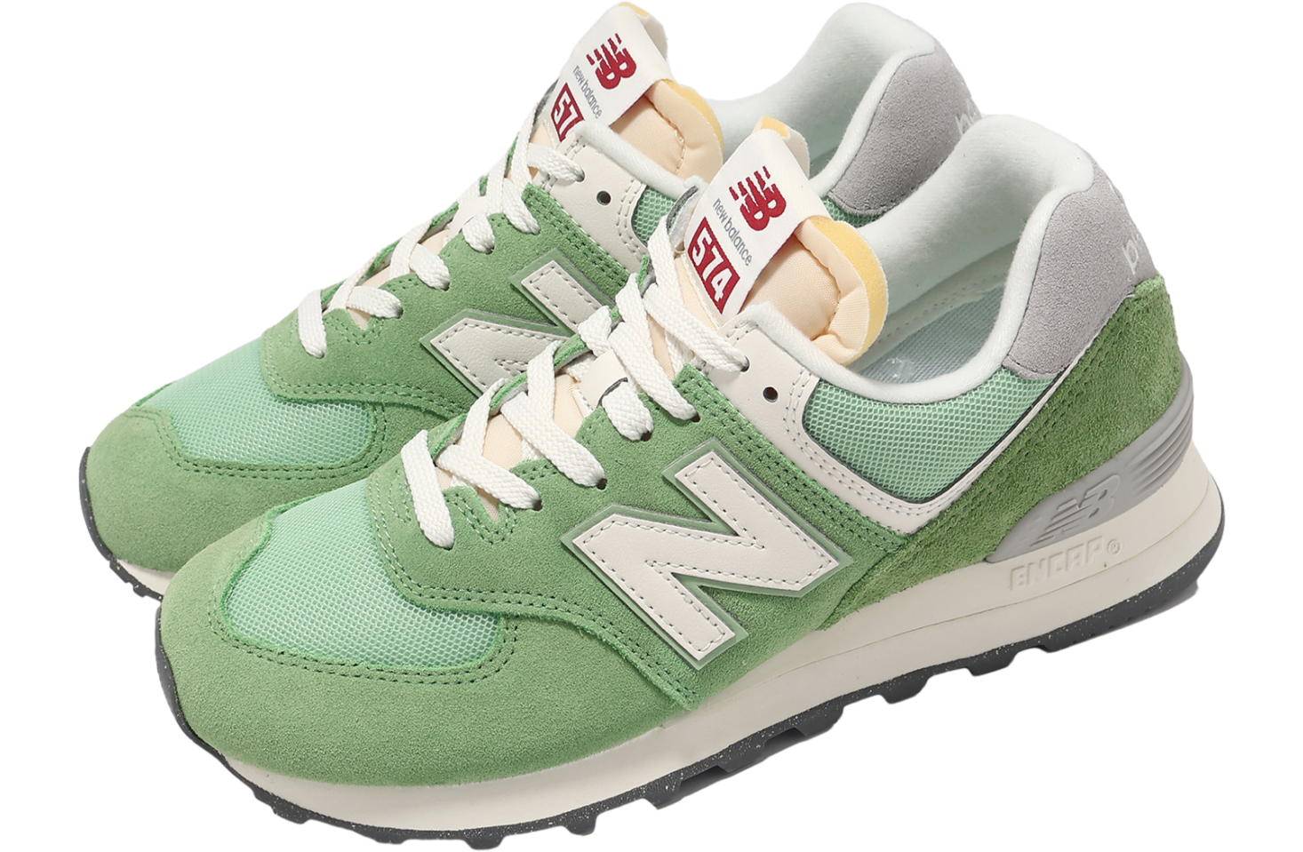 New Balance 574 Chive / Sea Salt