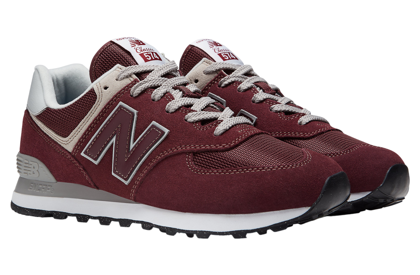 New Balance 574 Core Burgundy / White