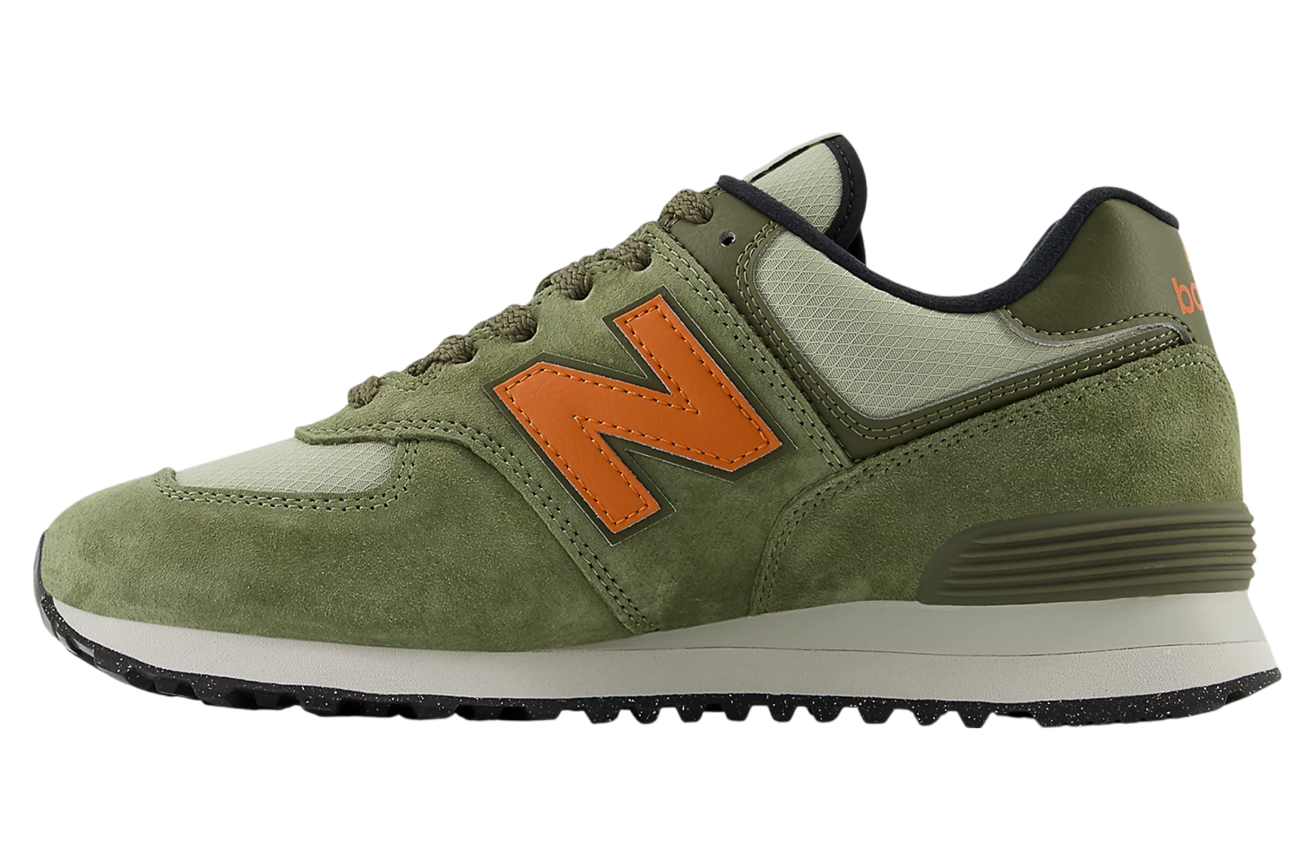 New Balance 574 Dark Olivine / Infield Clay