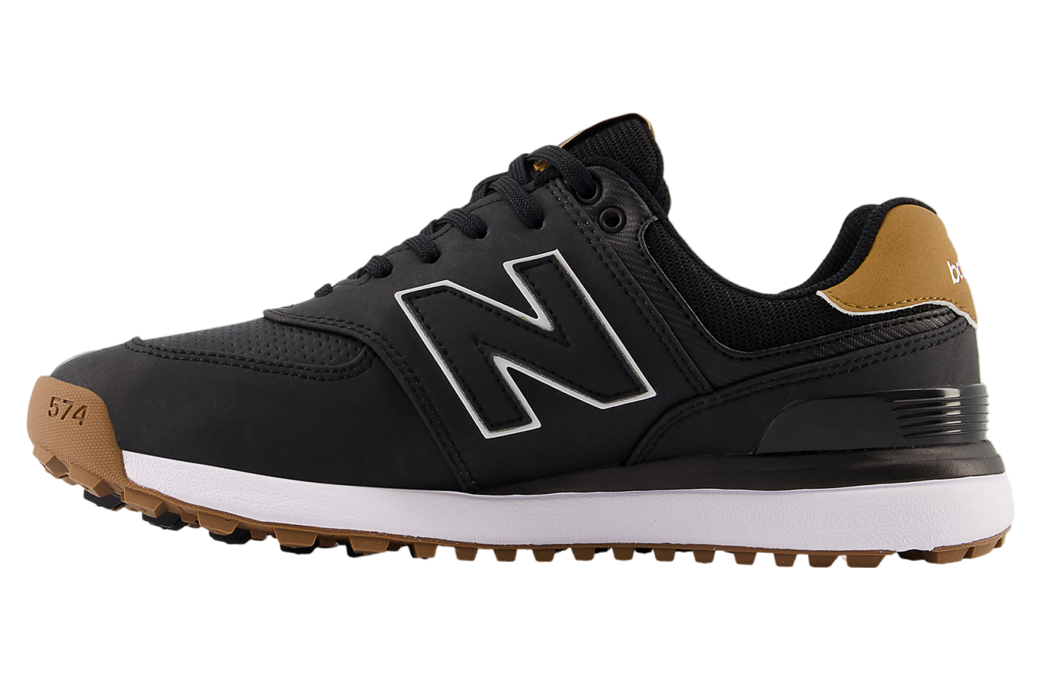 New Balance 574 Greens v2 Golf Black / Gum