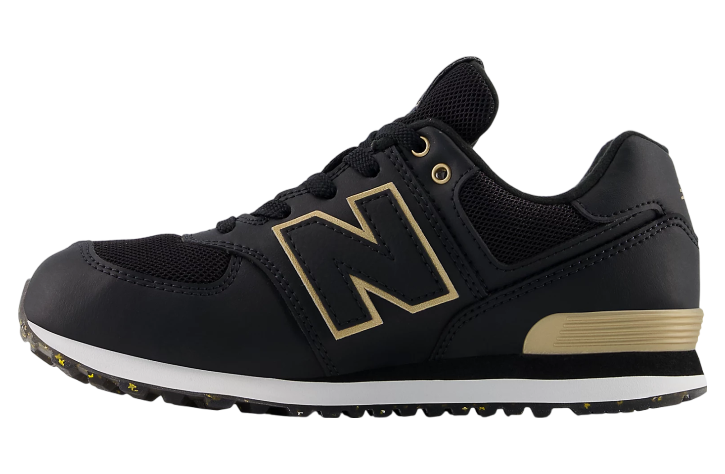 New Balance 574 GS Black / Gold